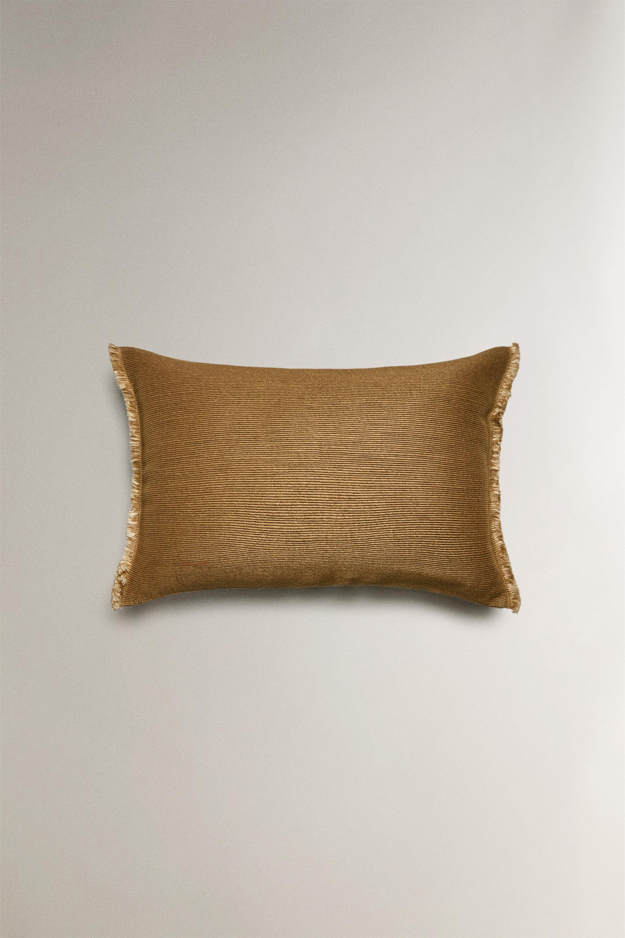 LINEN THROW PILLOW COVER