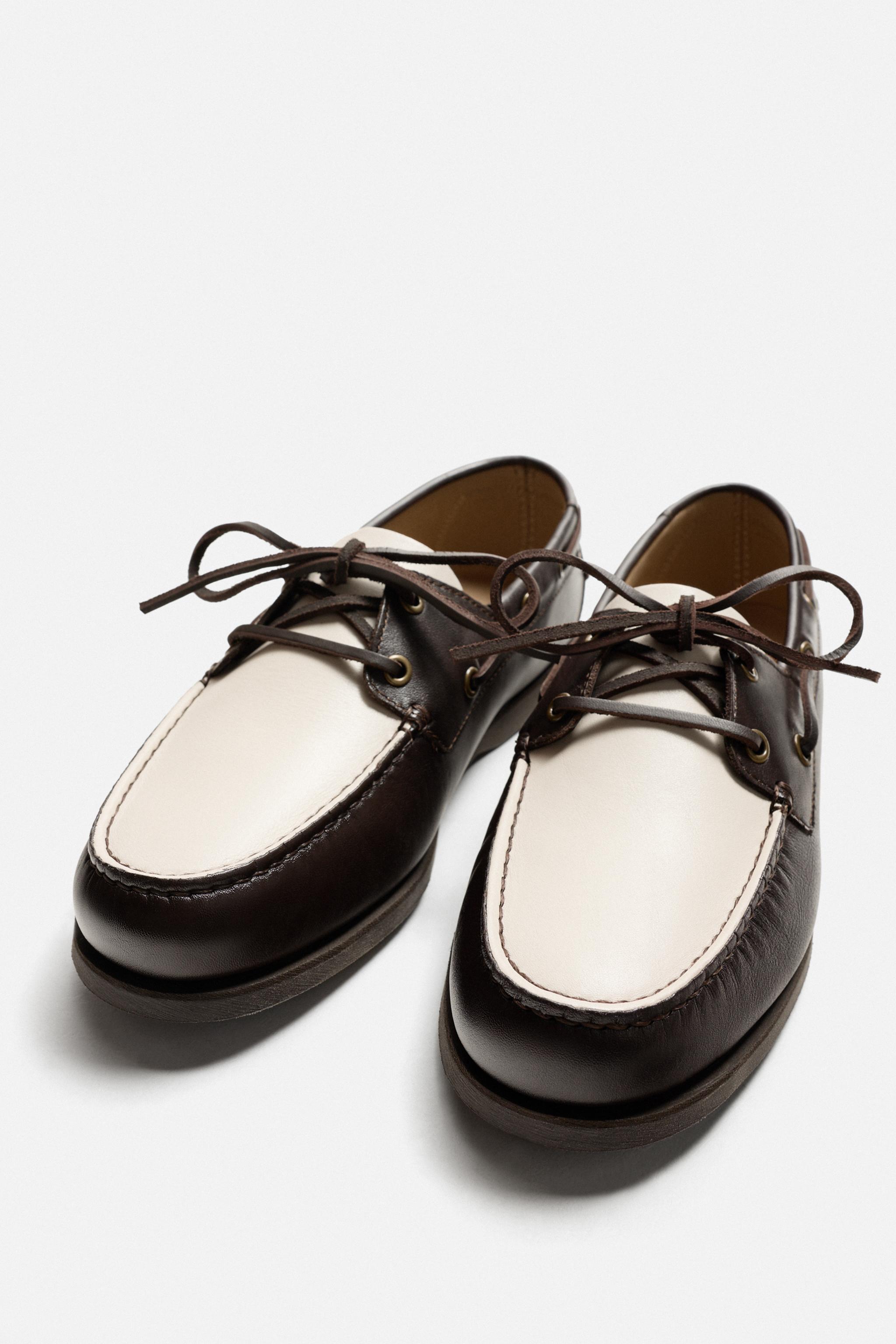 LEATHER DECK SHOES