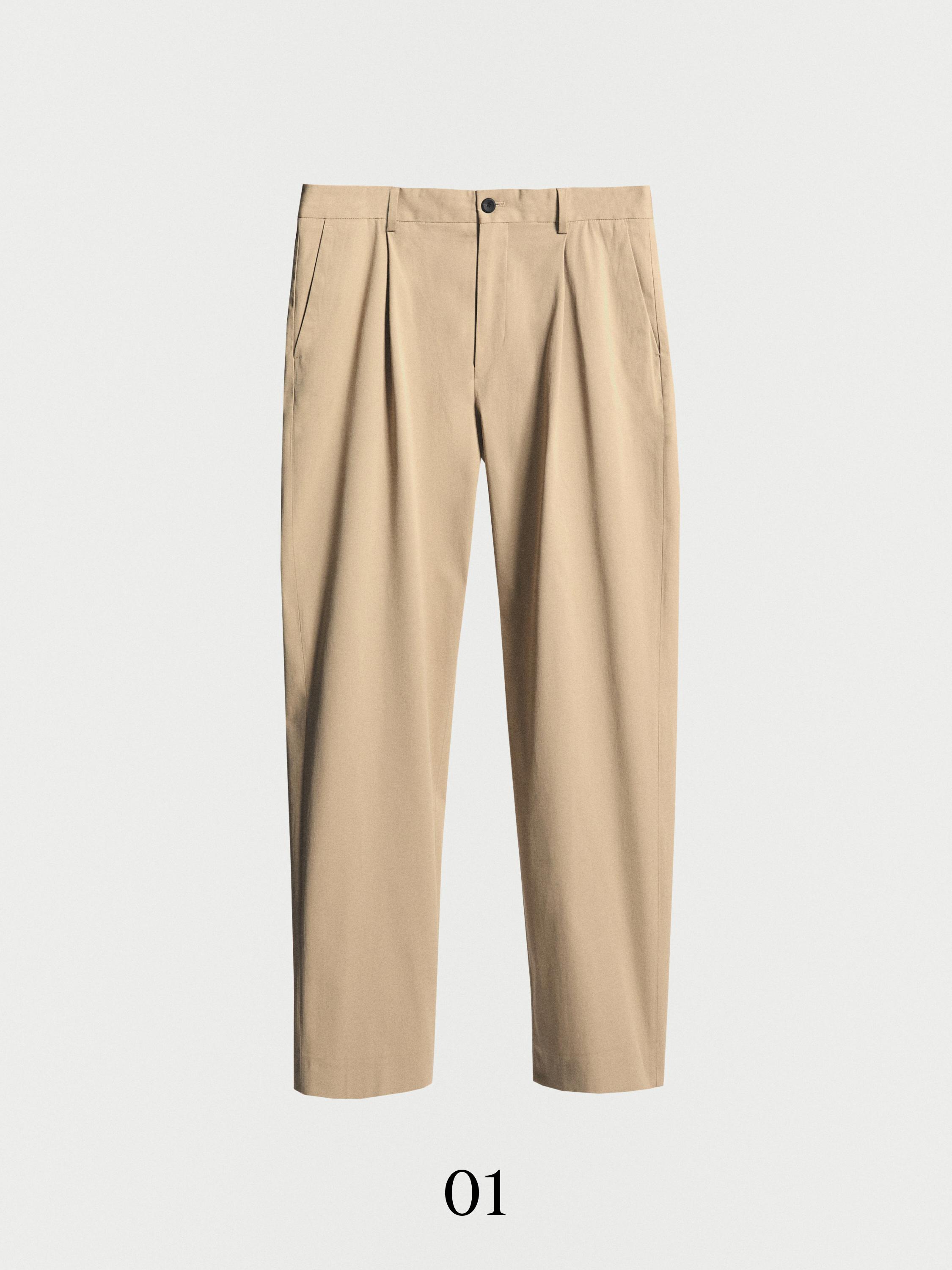 Relaxed-fit trousers with dart detail