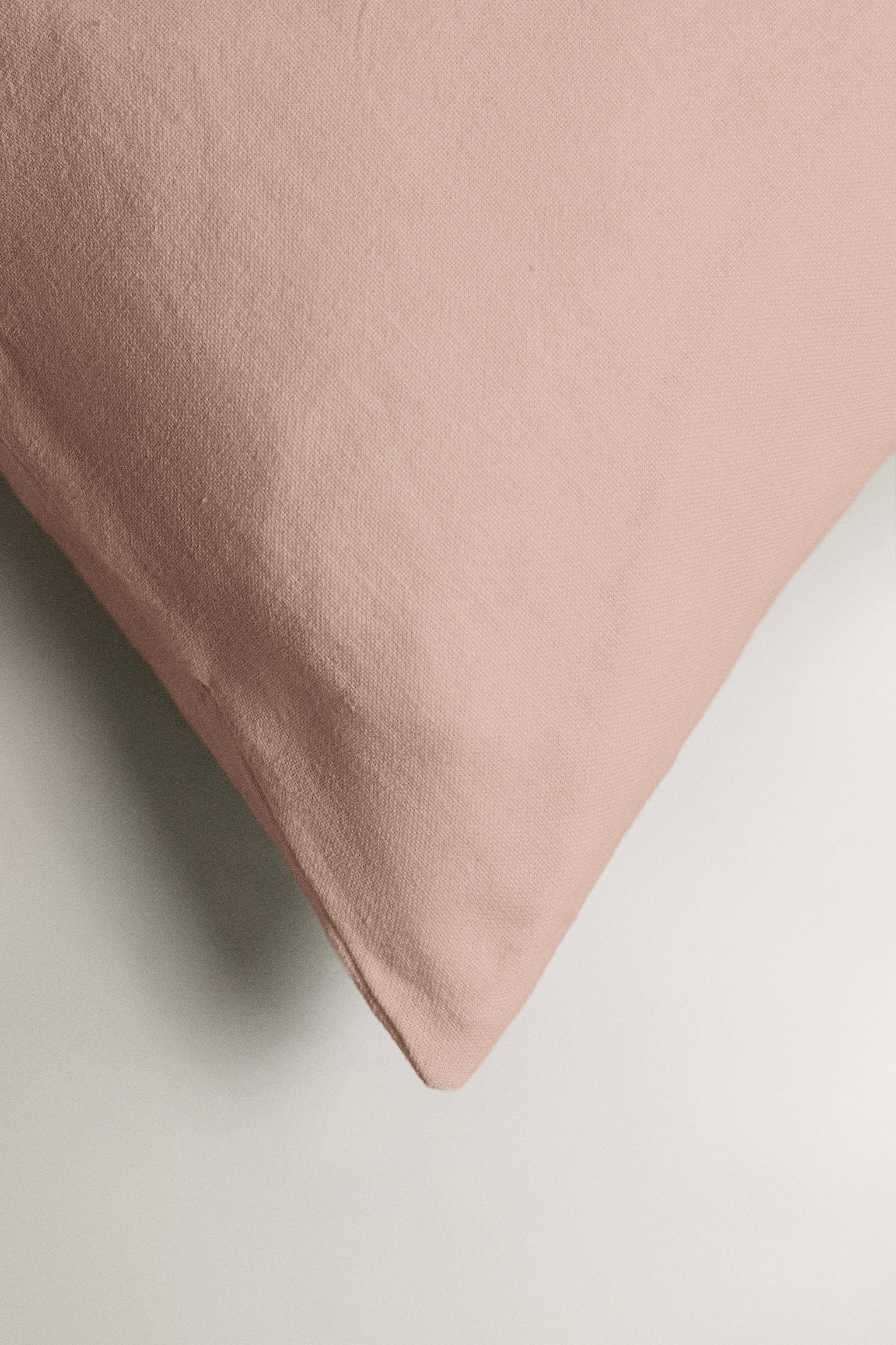 WASHED LINEN THROW PILLOW COVER