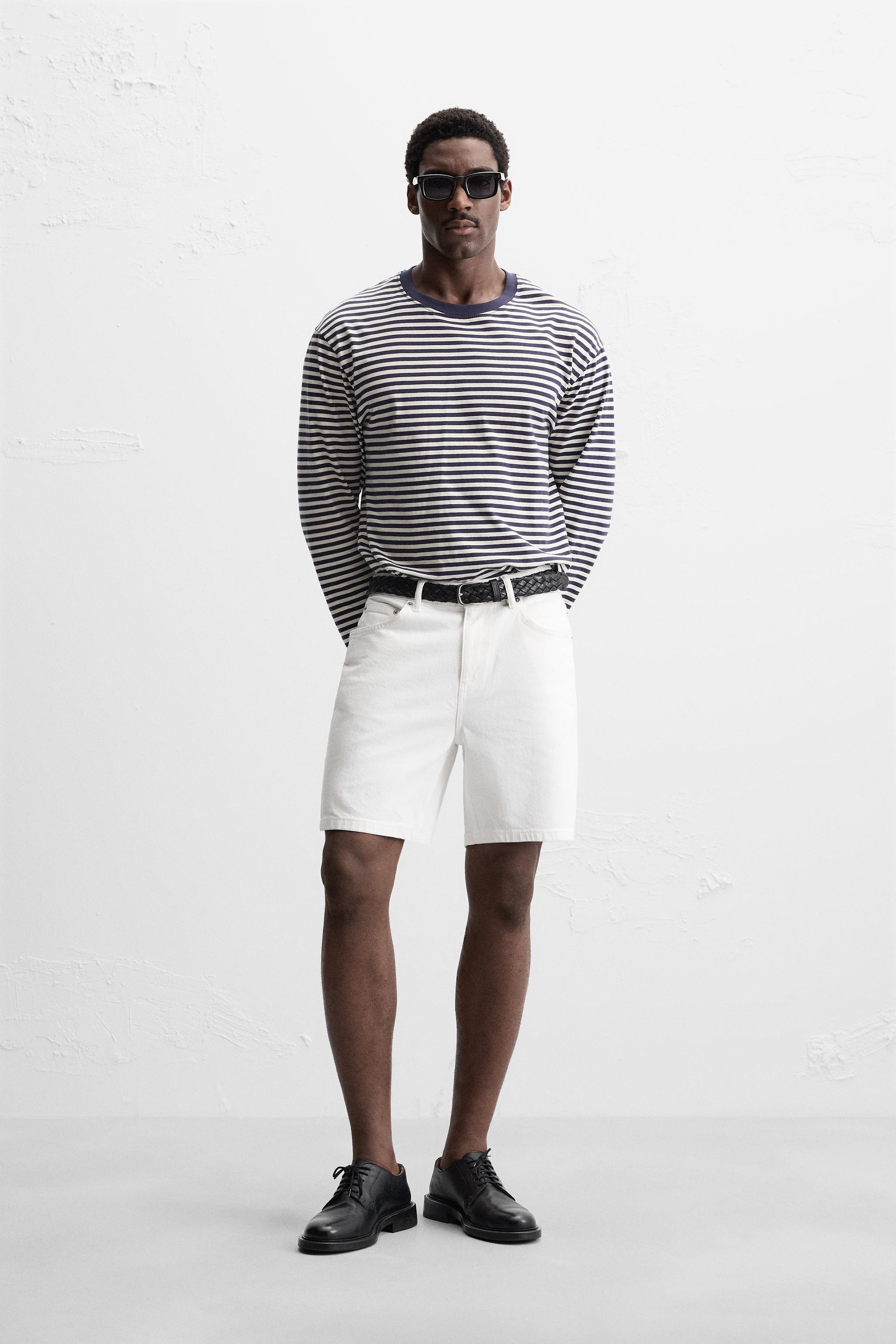 REGULAR FIT DENIM SHORTS