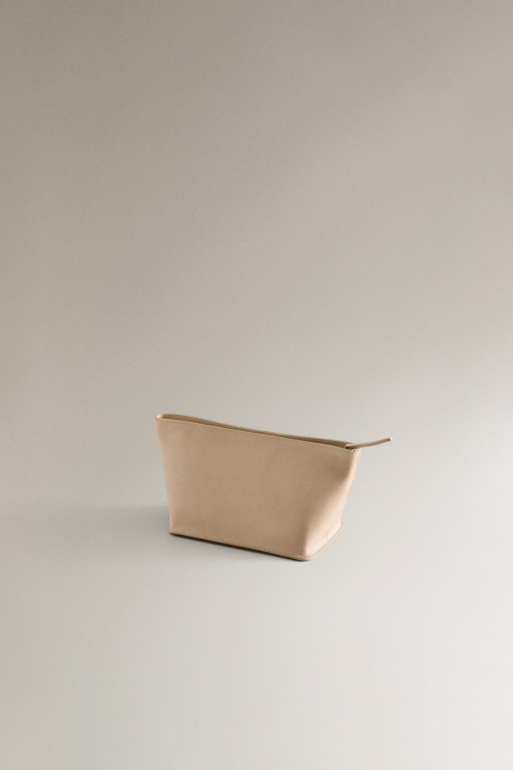 NUBUK LEATHER MAKEUP BAG