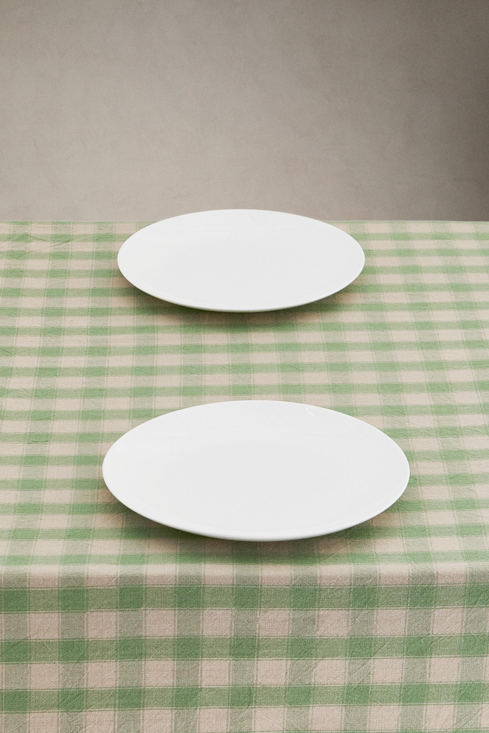 DYED CHECK COTTON TABLECLOTH