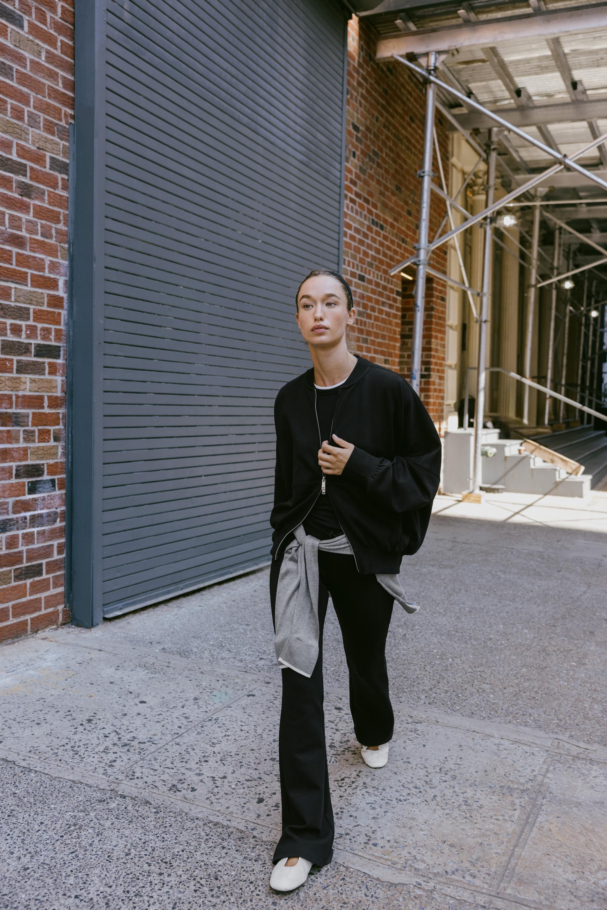 INTERLOCK FLARE PANTS