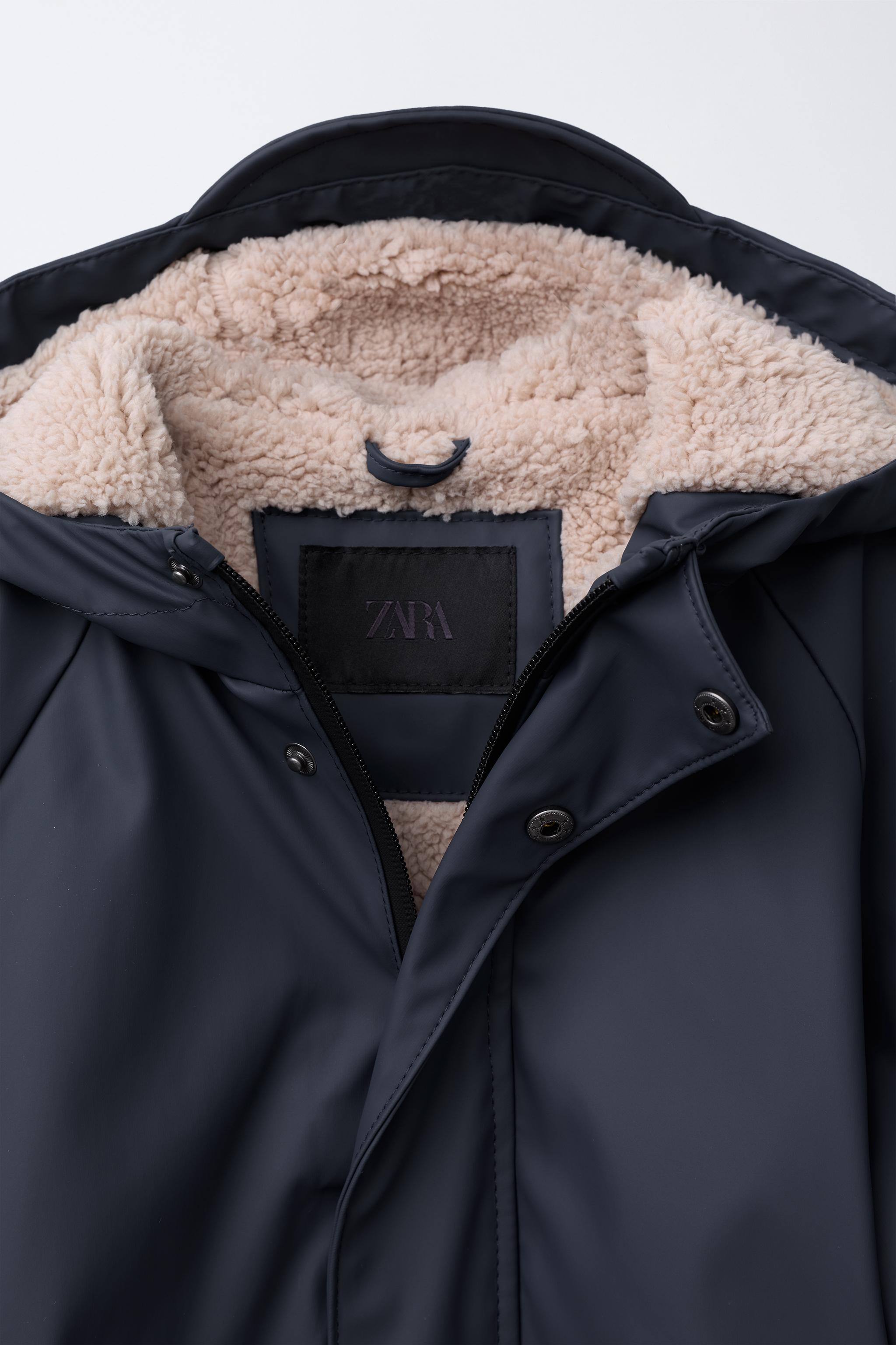 WATER REPELLENT COATED SHERPA JACKET