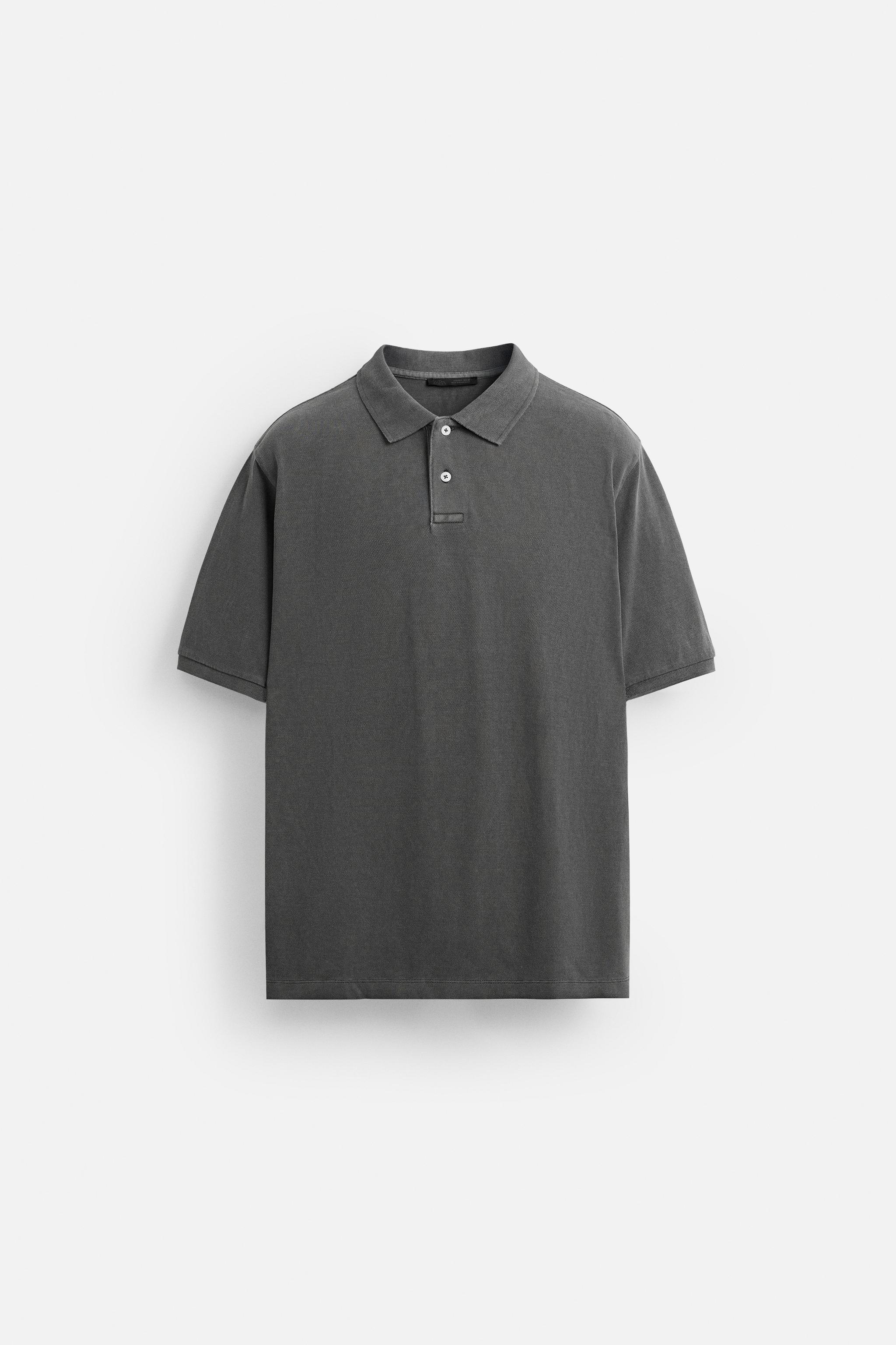 WASHED PIQUÉ POLO SHIRT
