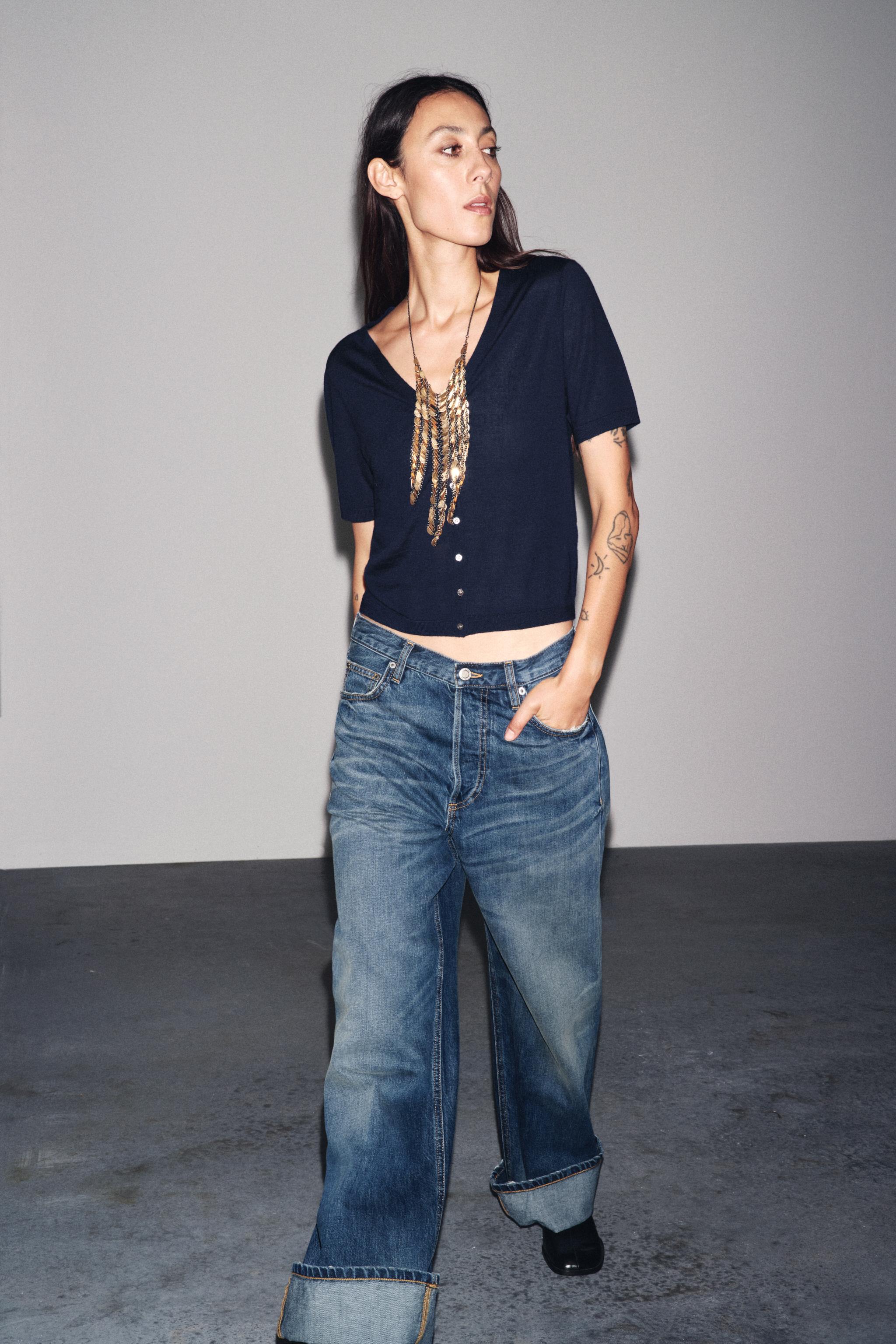 100% EXTRAFINE WOOL SHORT SLEEVE JACKET