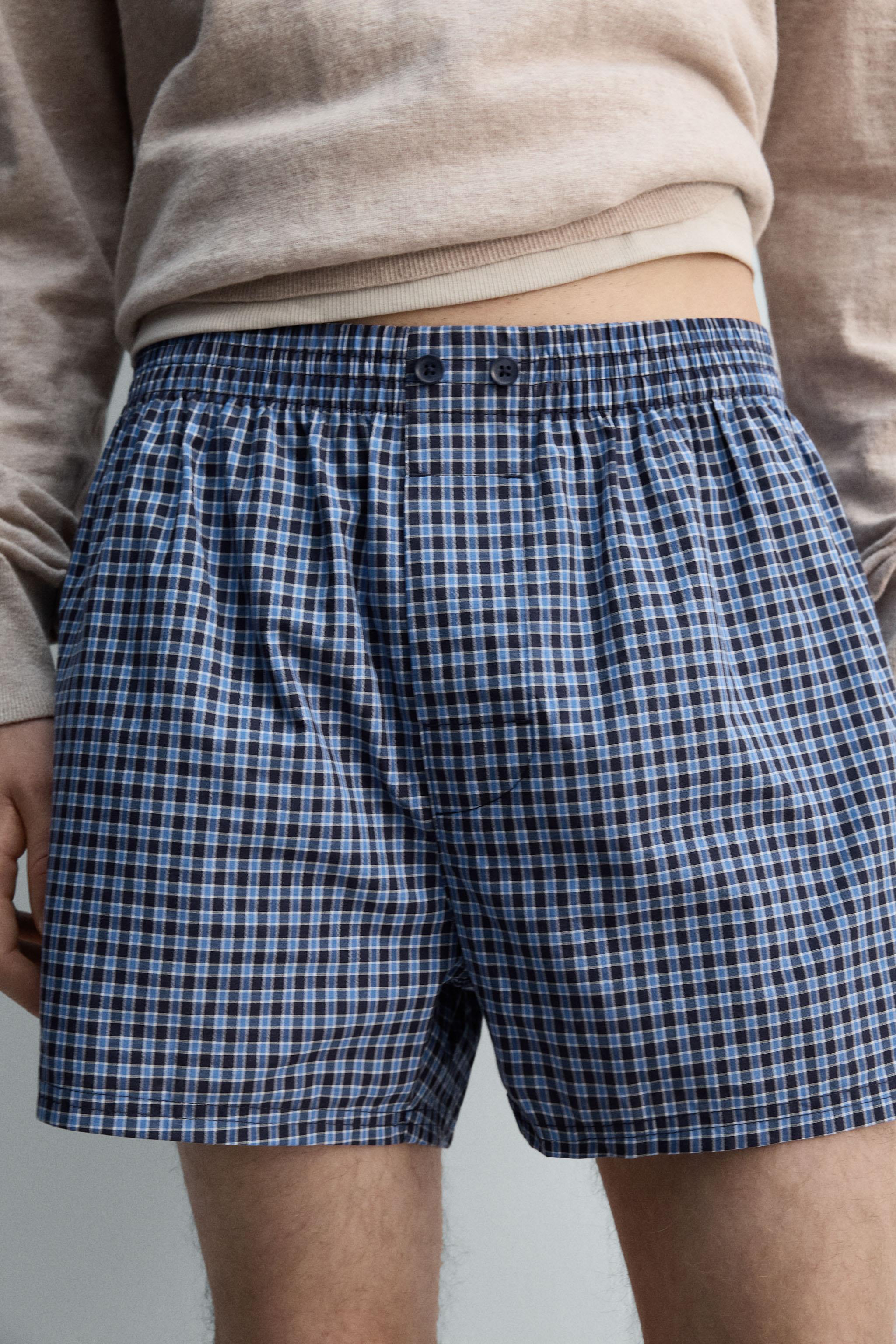 LIMITED EDITION CHECKERED POPLIN BOXERS
