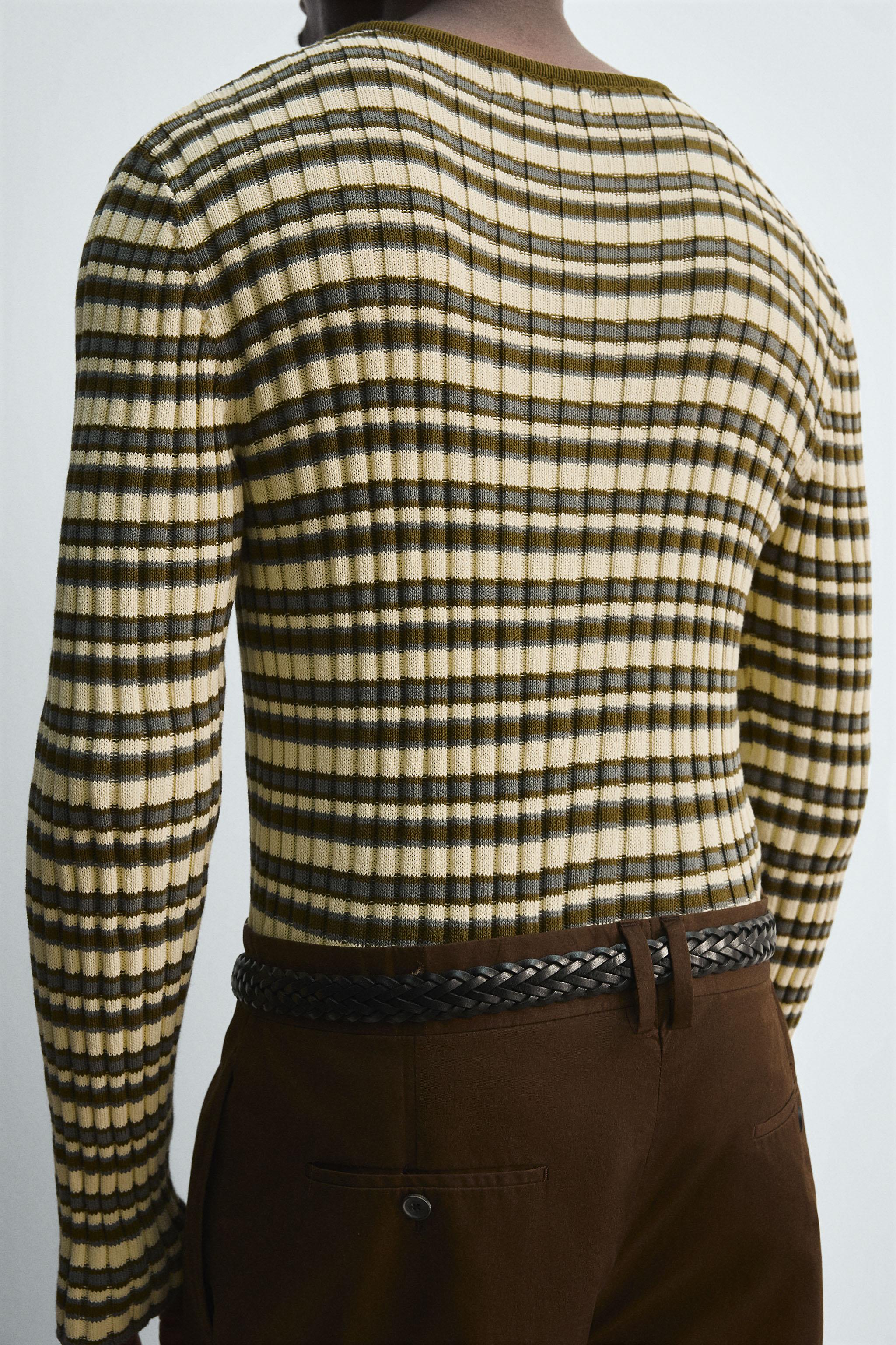 STRIPED JACQUARD SWEATER