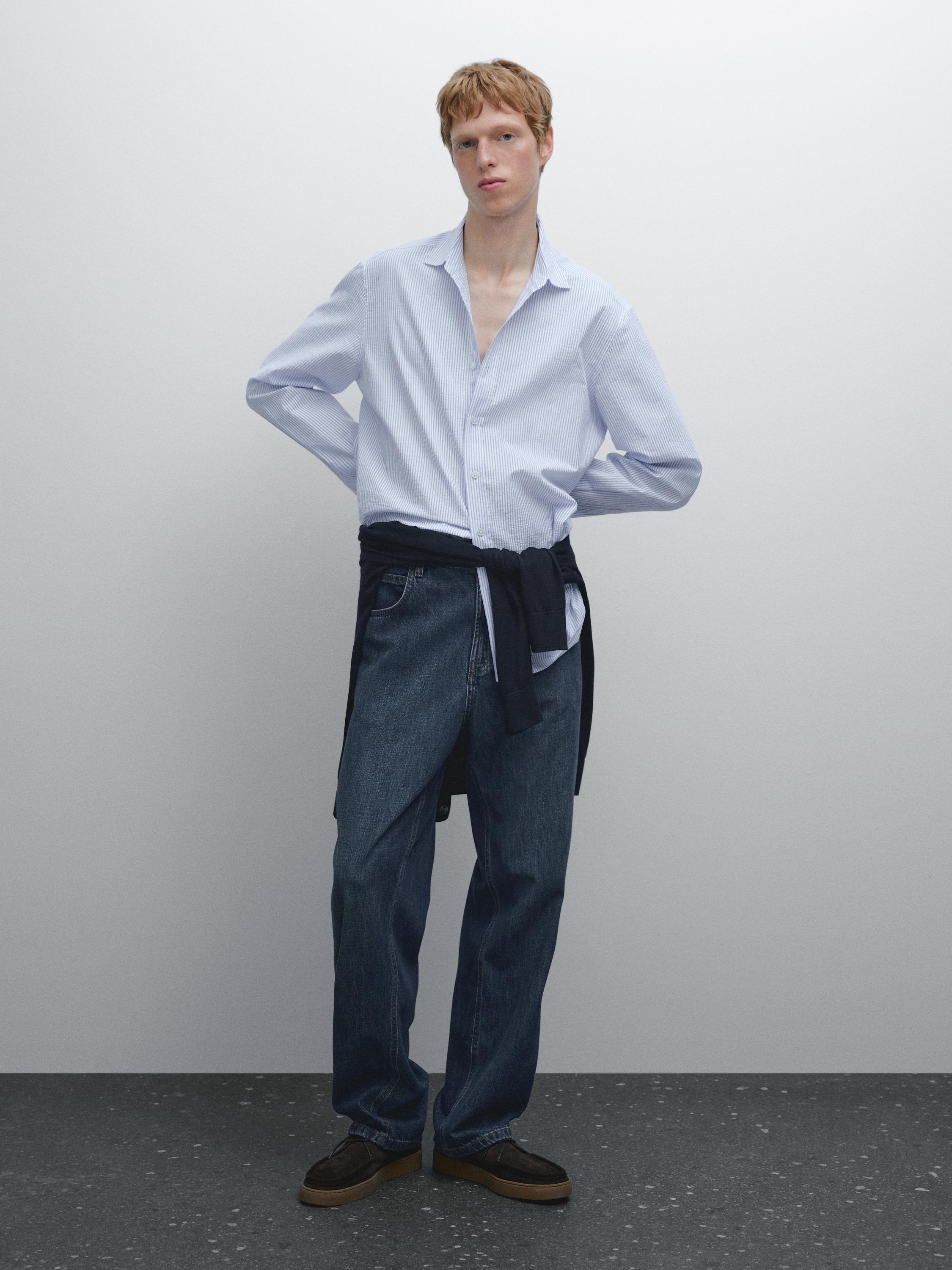 Regular fit striped shirt