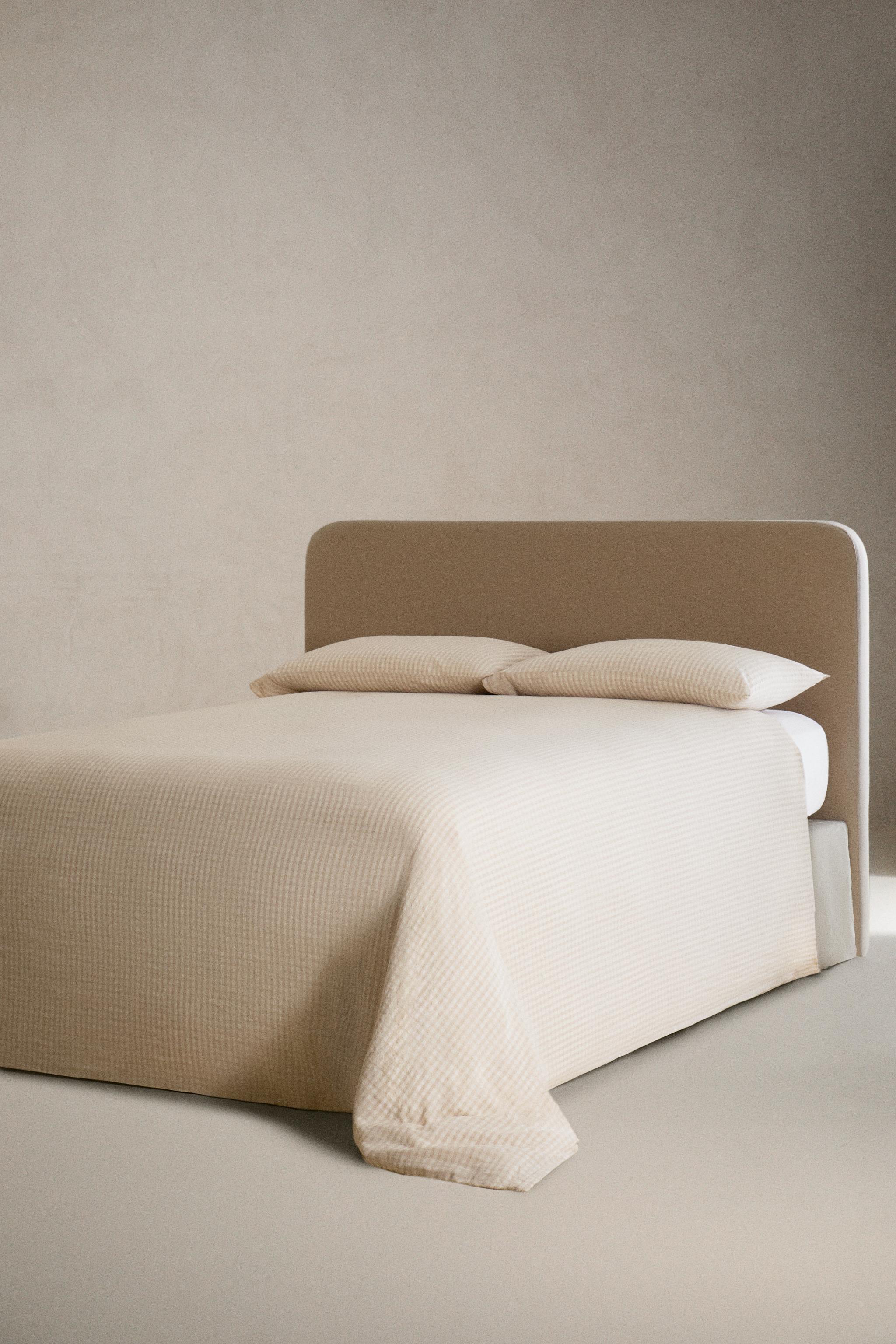 DYED THREAD CHECK DUVET COVER