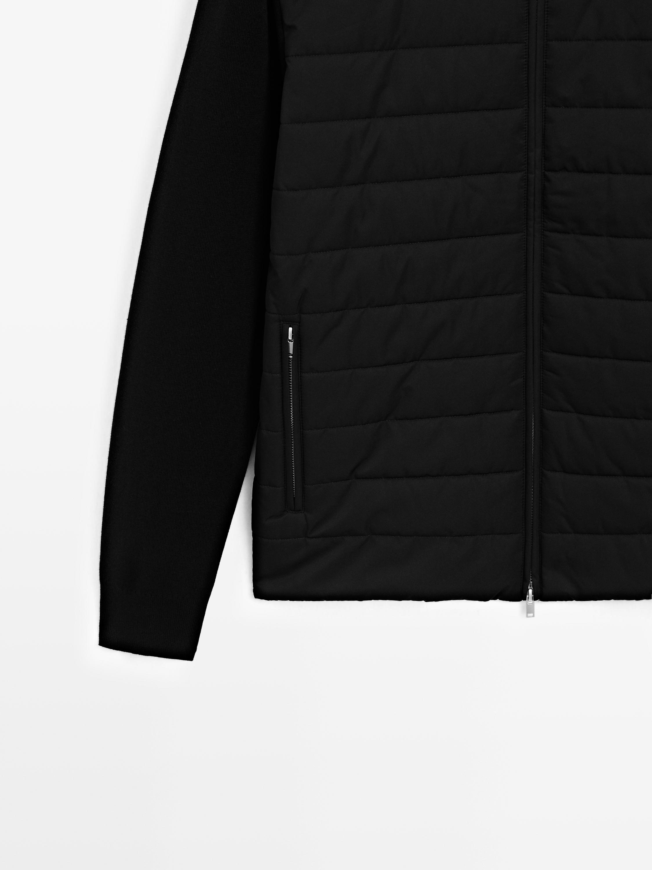 Quilted bomber jacket