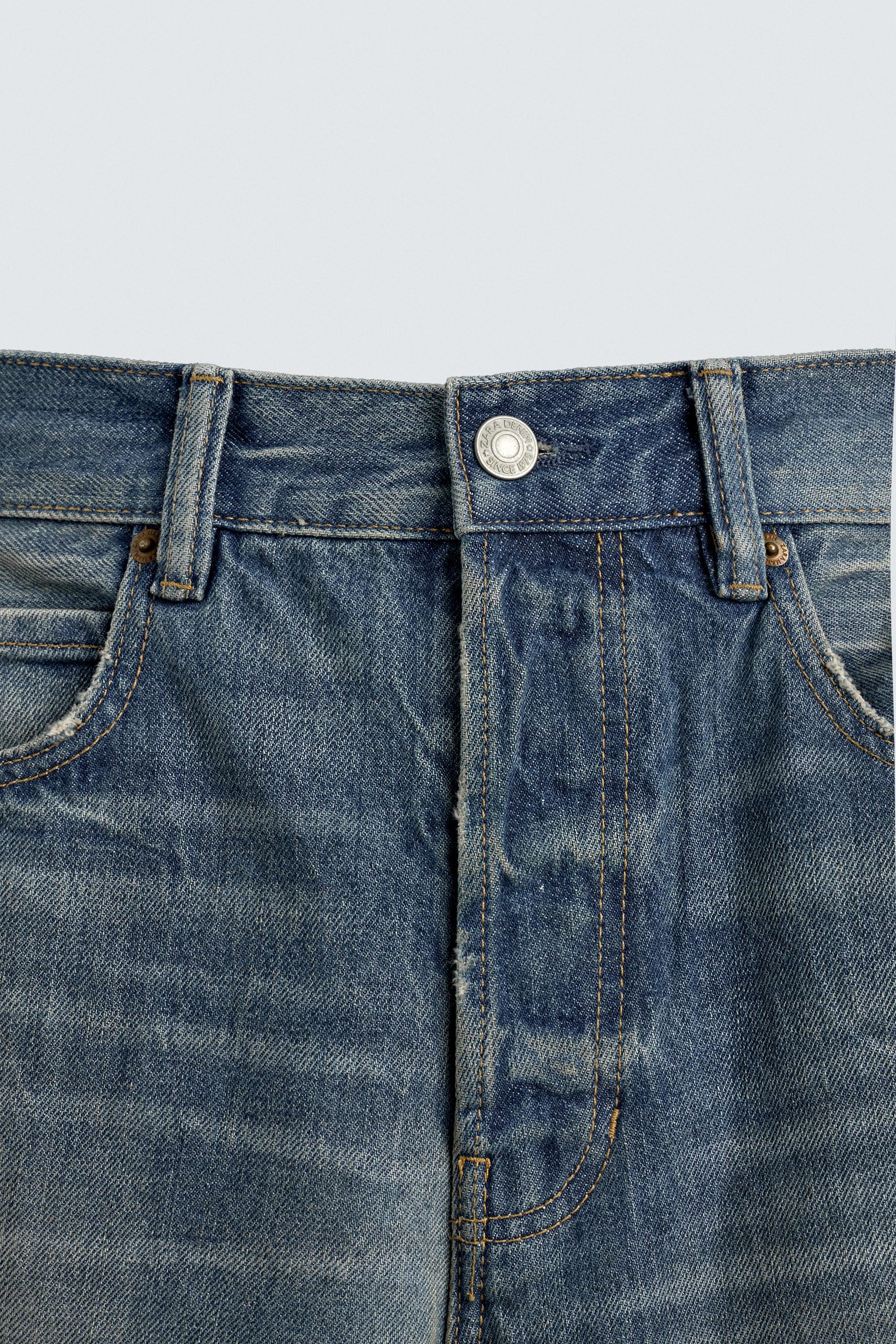 RIPPED REGULAR STRAIGHT FIT JEANS