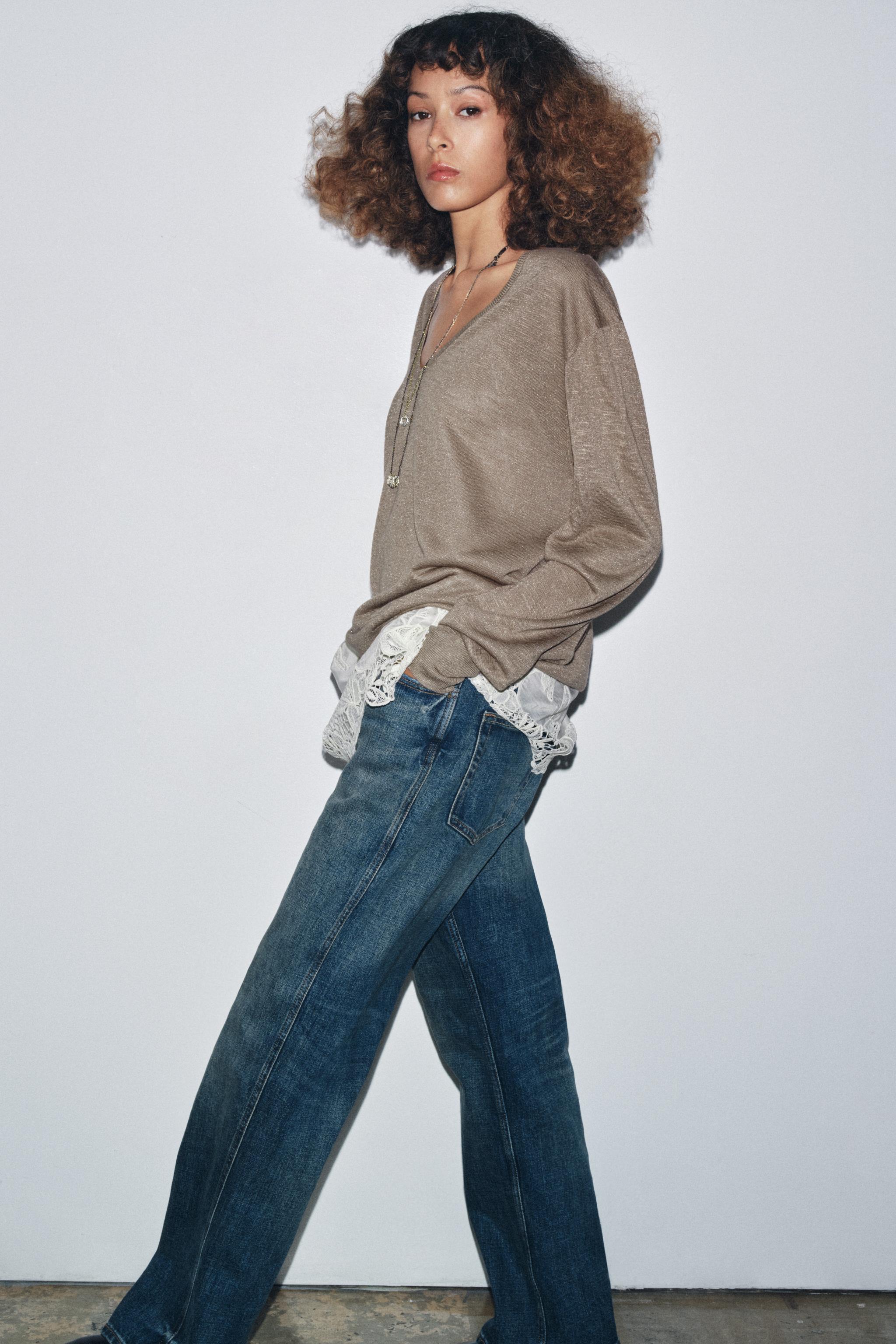 COMBINED KNIT SWEATER