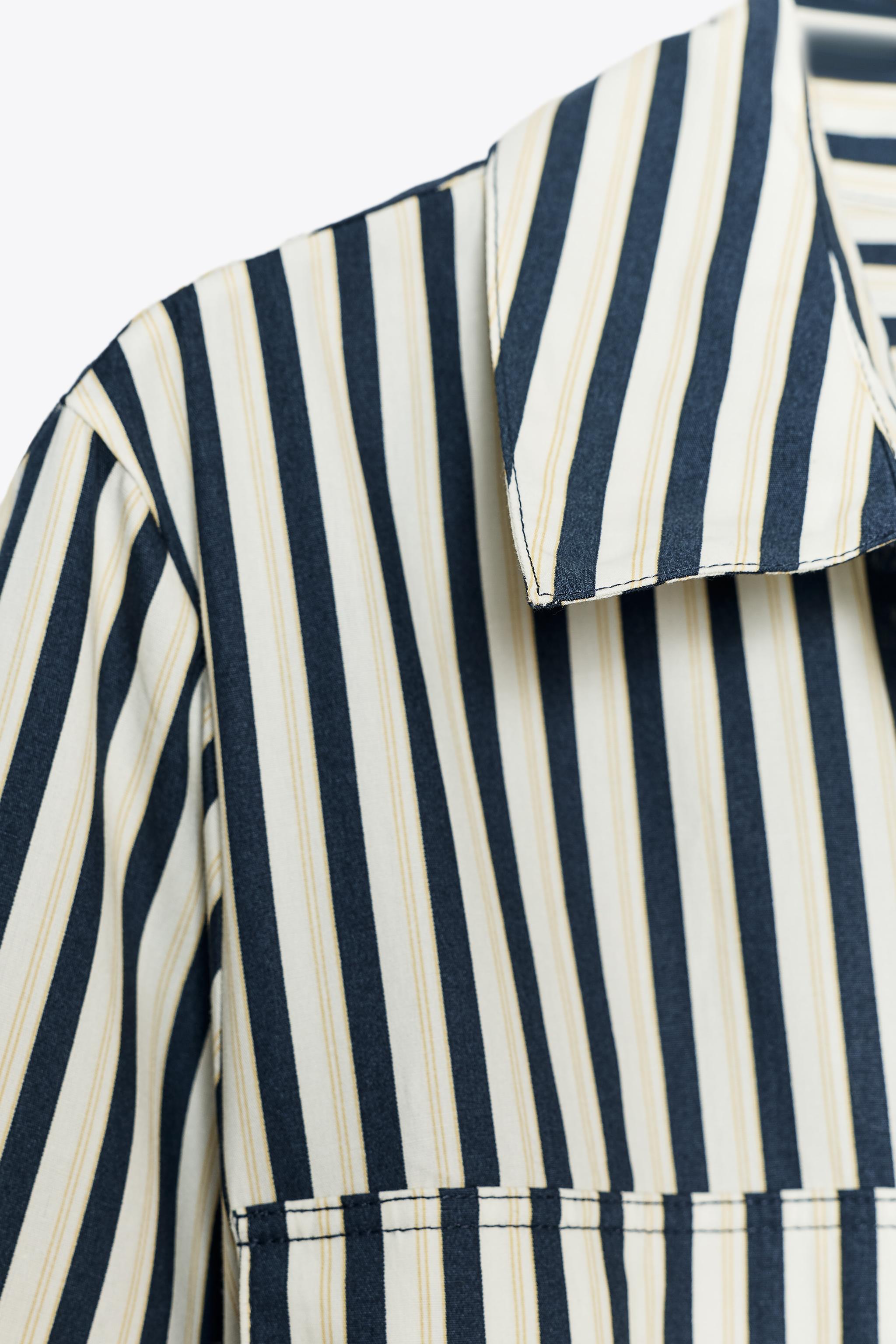 ZW COLLECTION STRIPED SHIRT DRESS