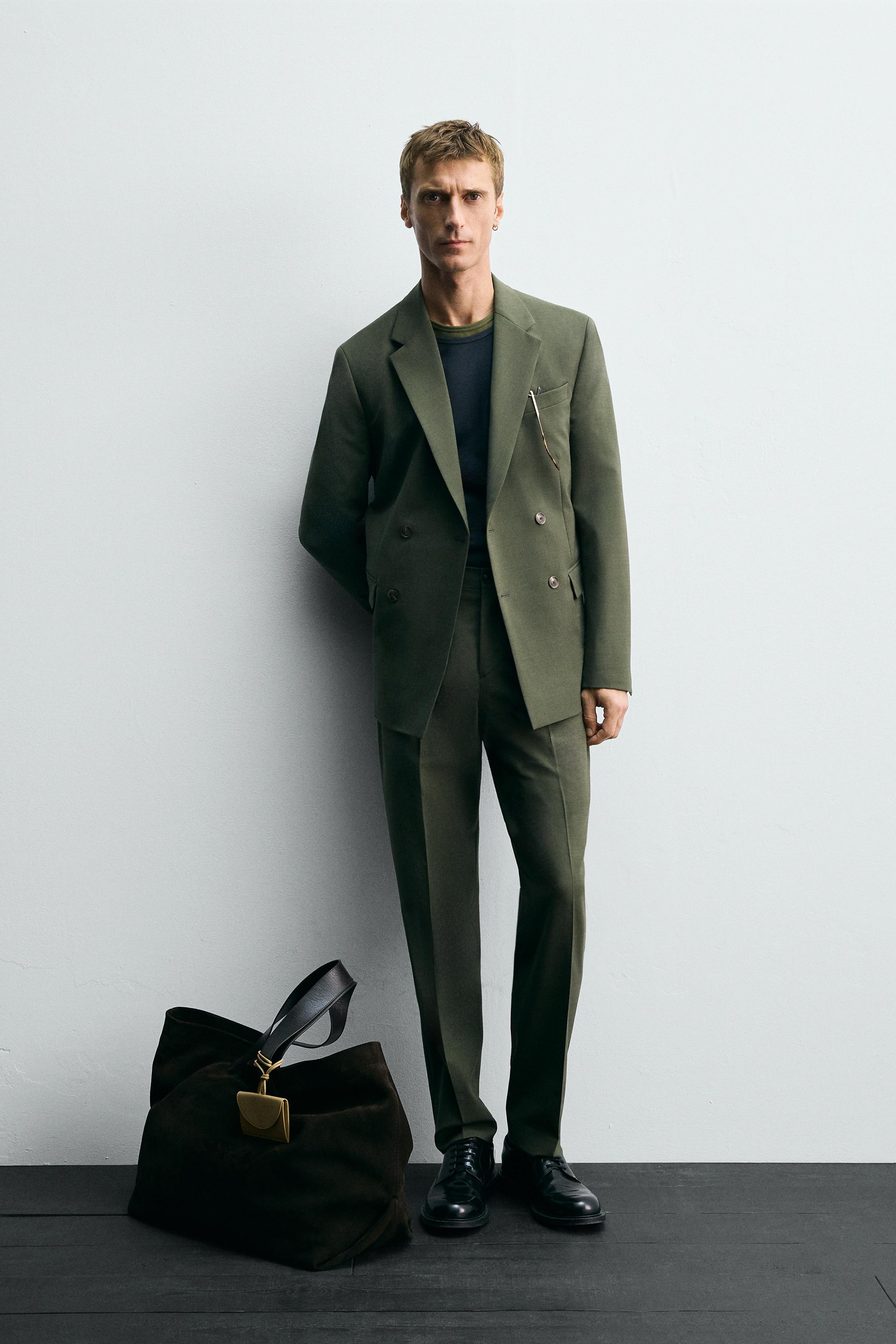 WOOL SUIT PANTS