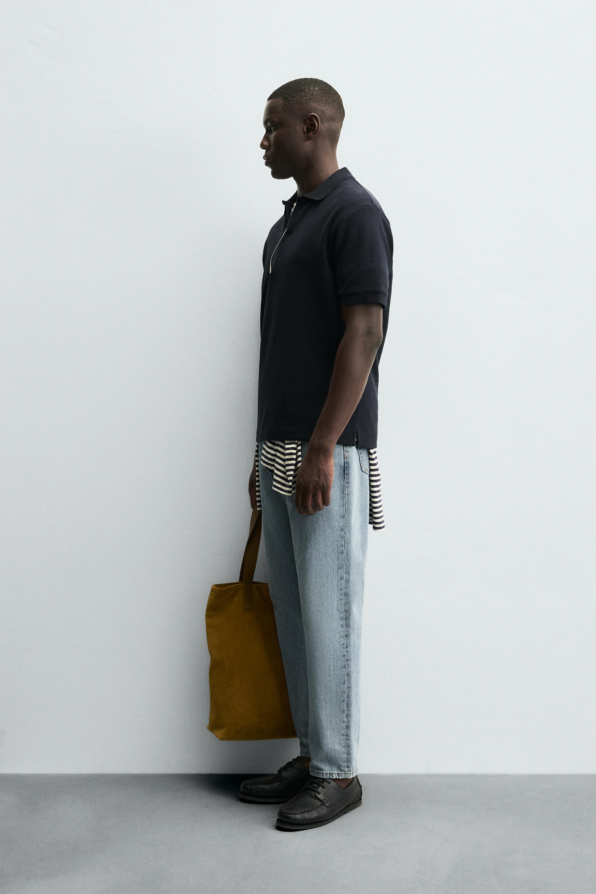 TEXTURED REGULAR FIT POLO SHIRT