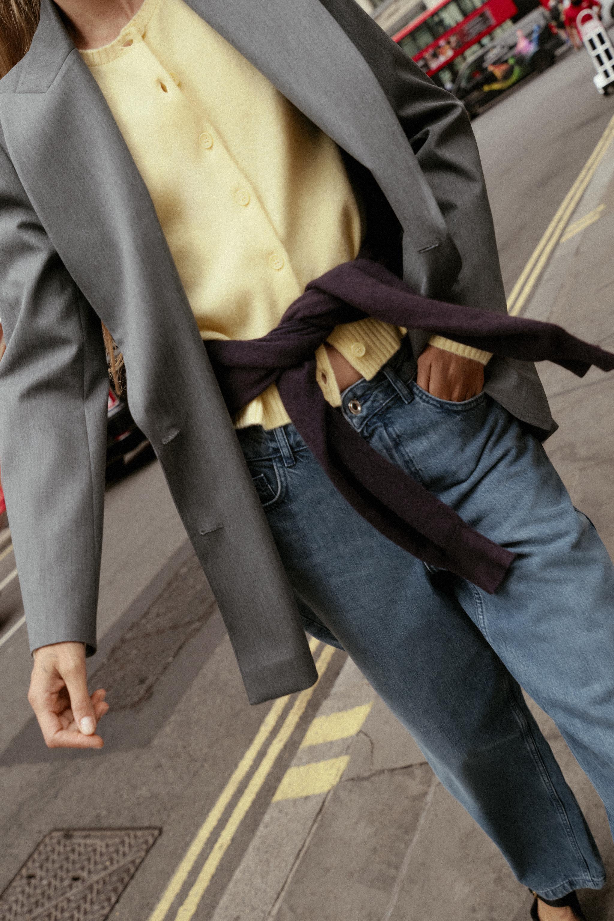 BASIC 100% WOOL KNIT JACKET