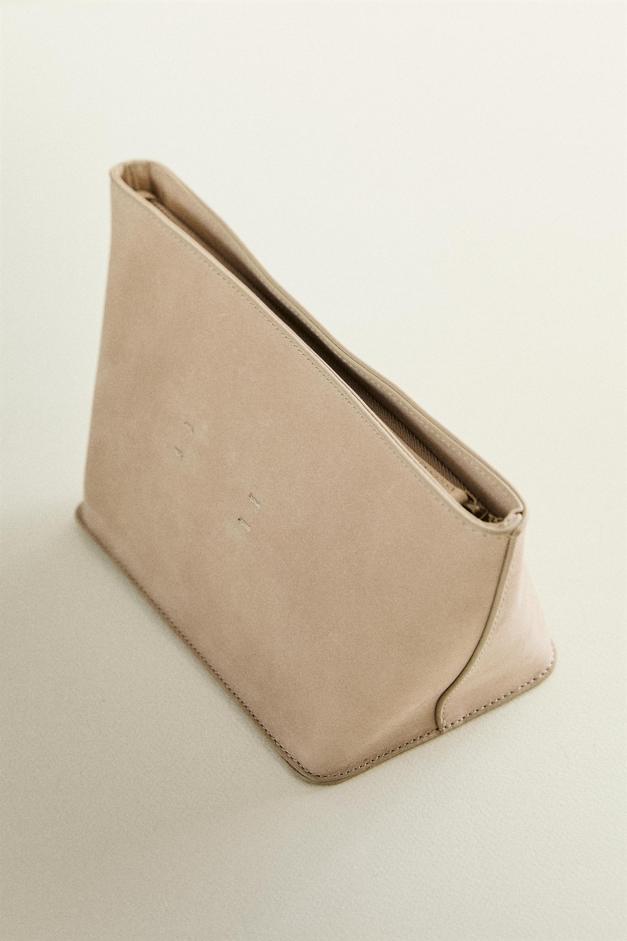 NUBUK LEATHER MAKEUP BAG
