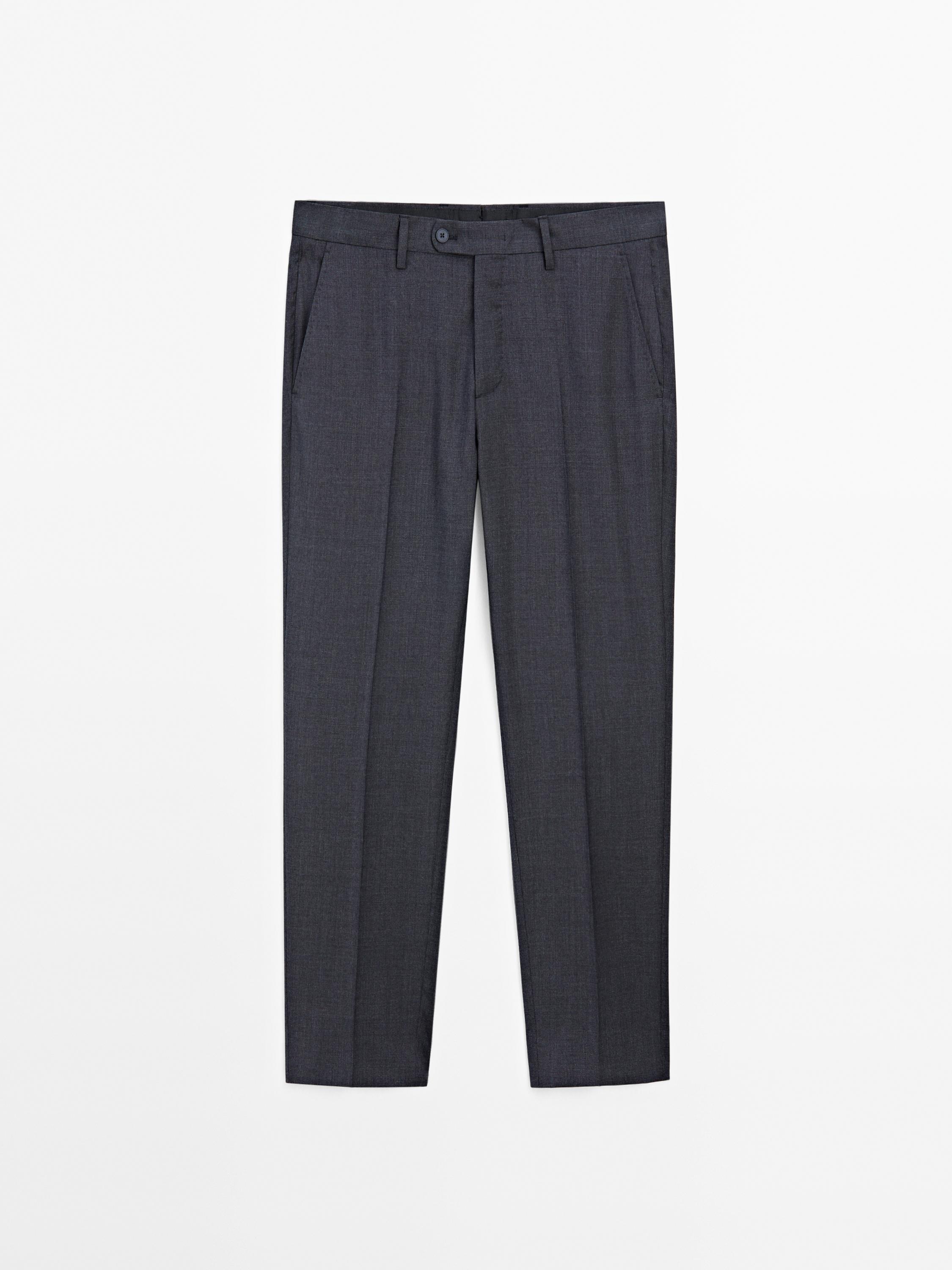 100% wool suit trousers