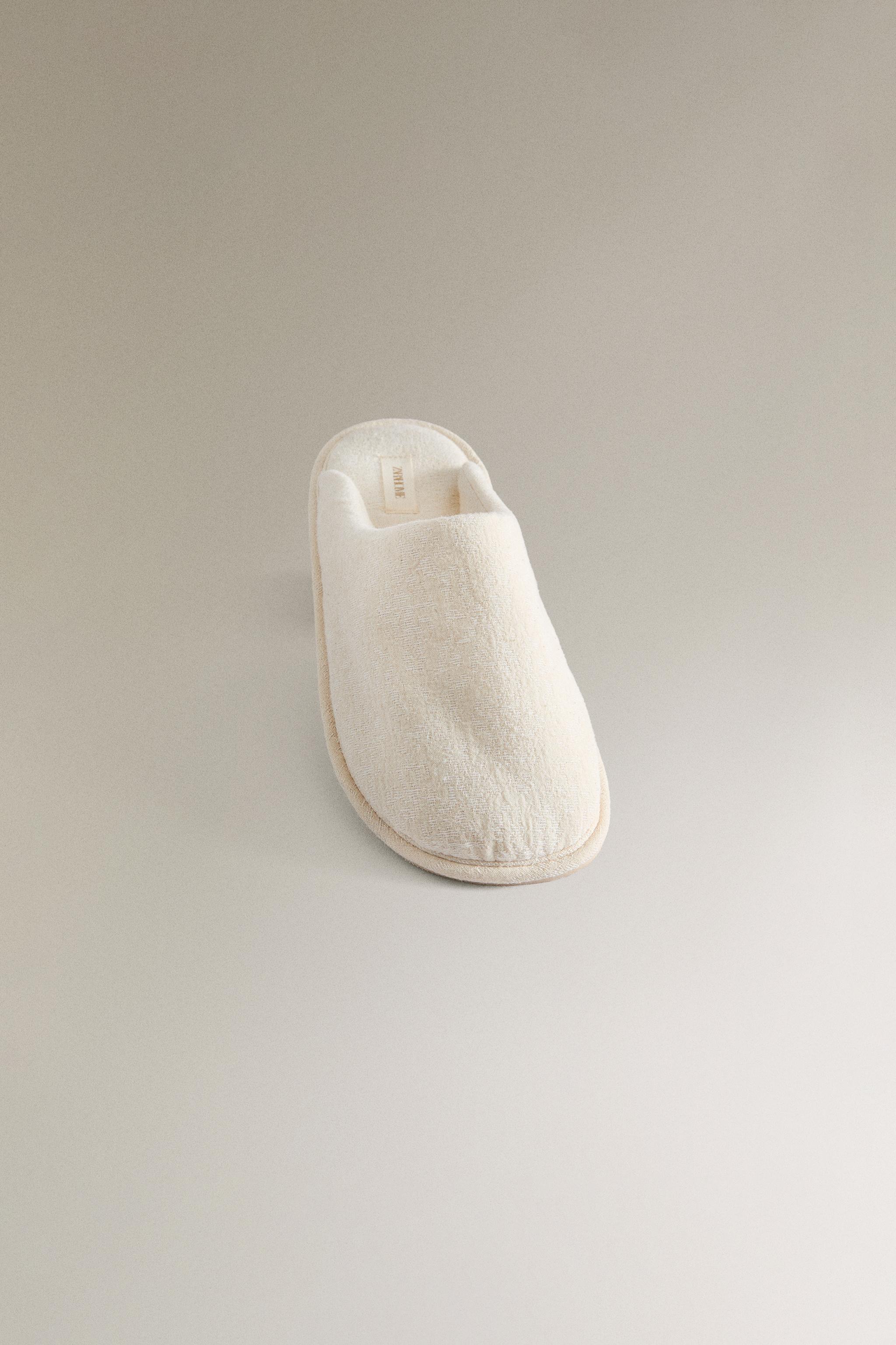 JACQUARD MULE SLIPPERS