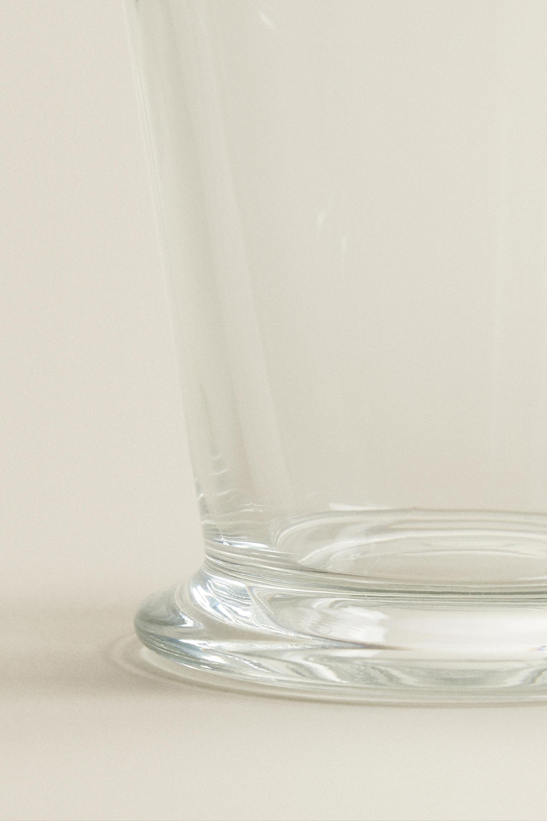 TRANSPARENT GLASS CAPPUCCINO CUP