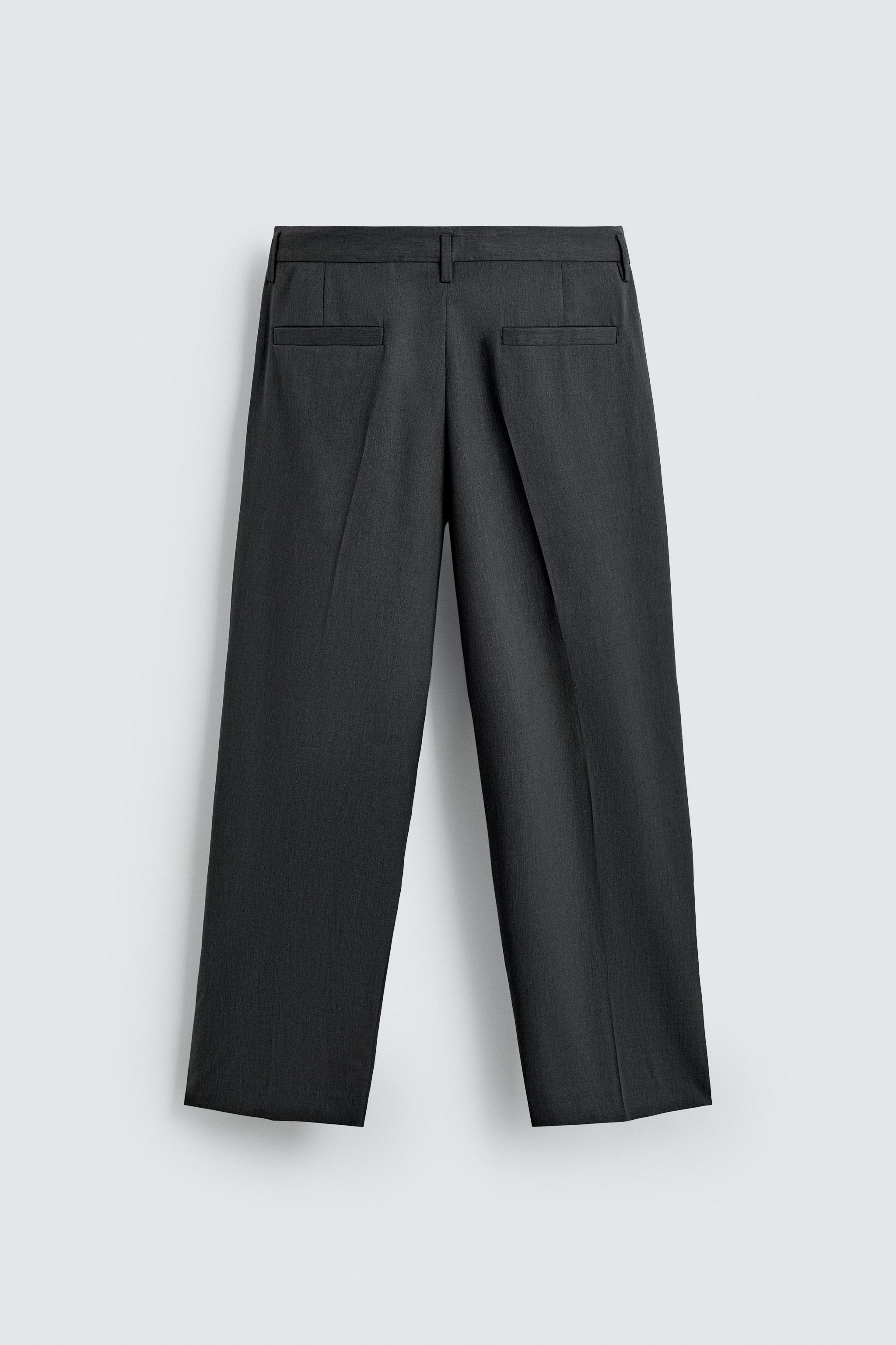 PLEATED SUIT PANTS