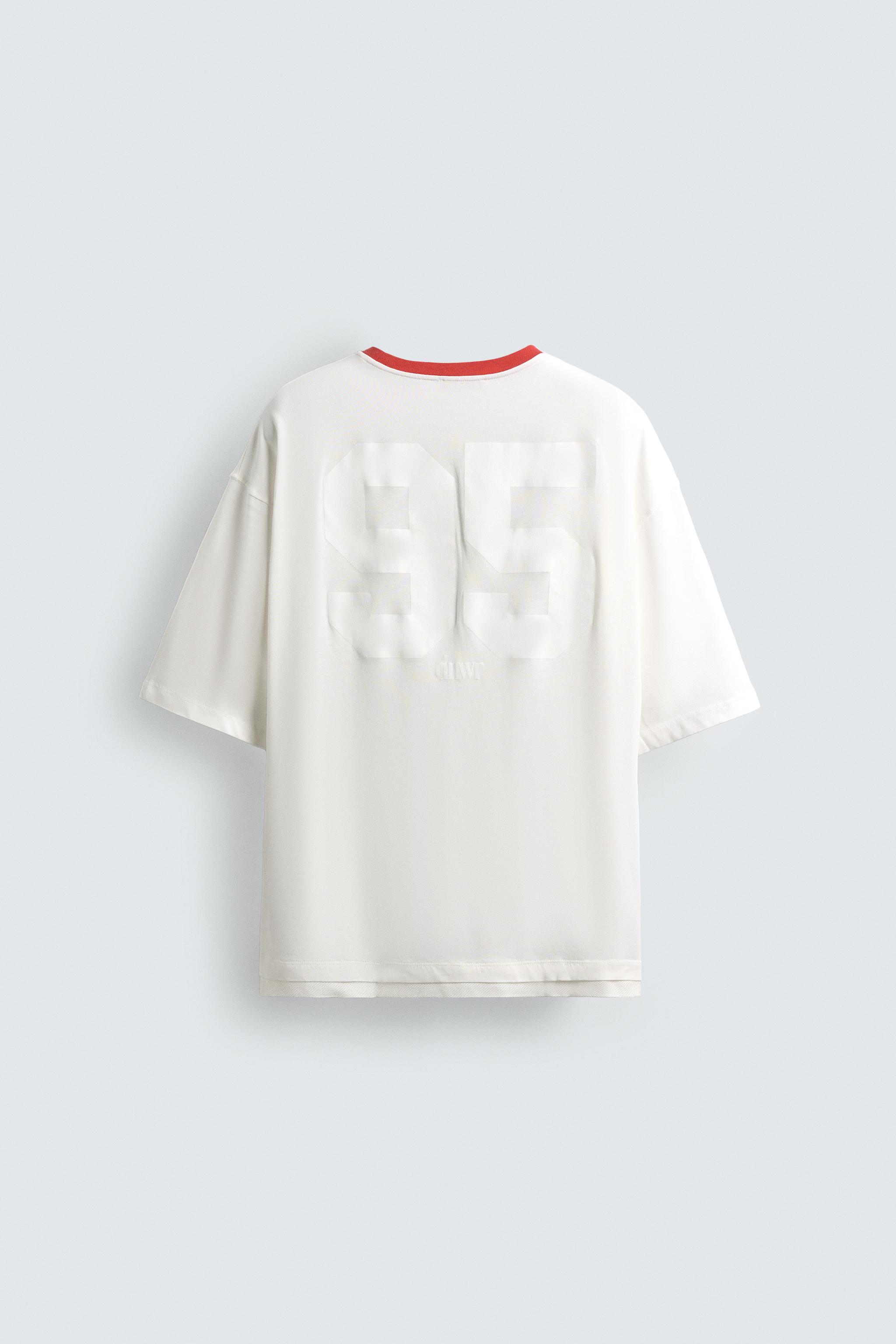 CONTRAST COLLAR T-SHIRT