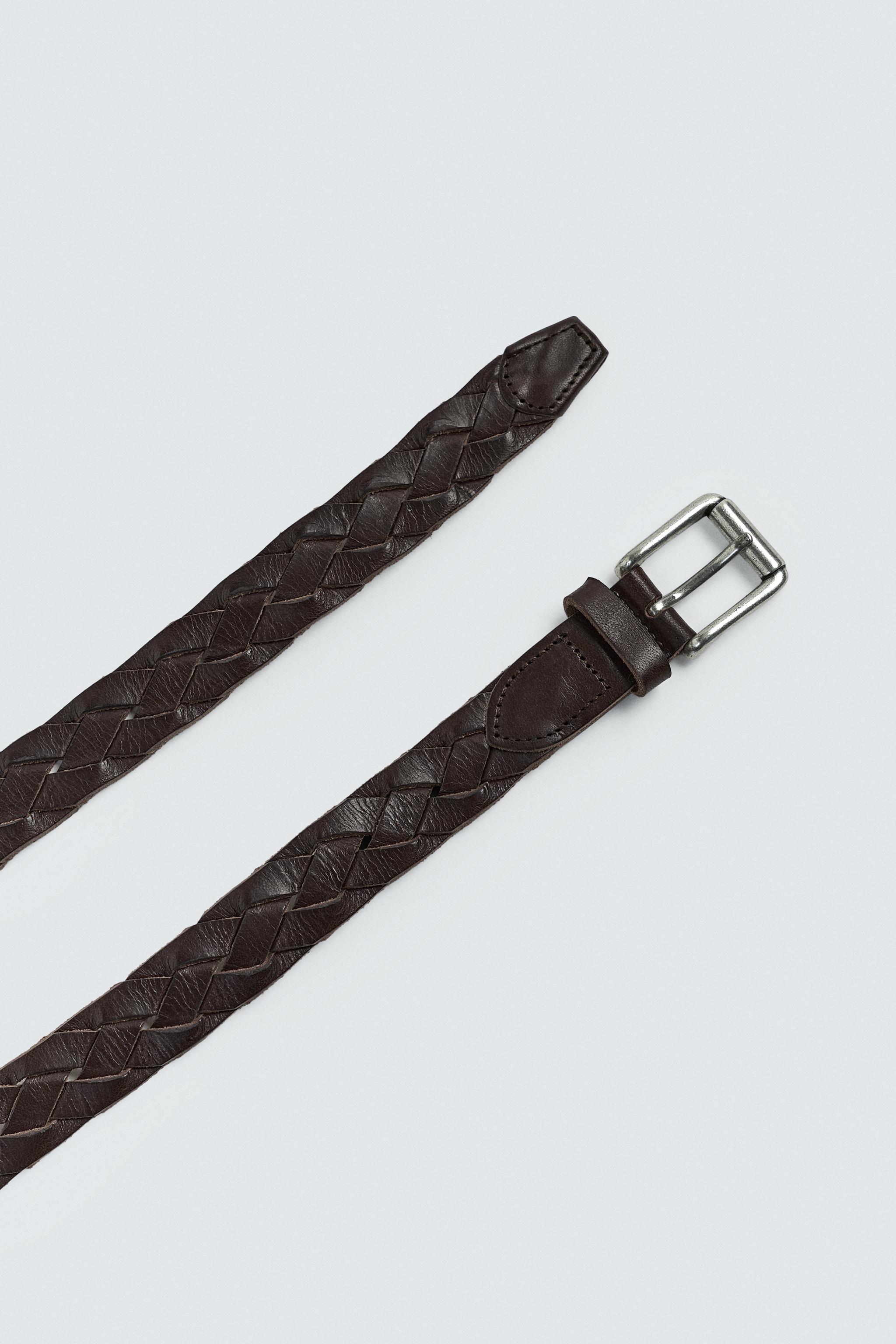 BRAIDED LEATHER BELT