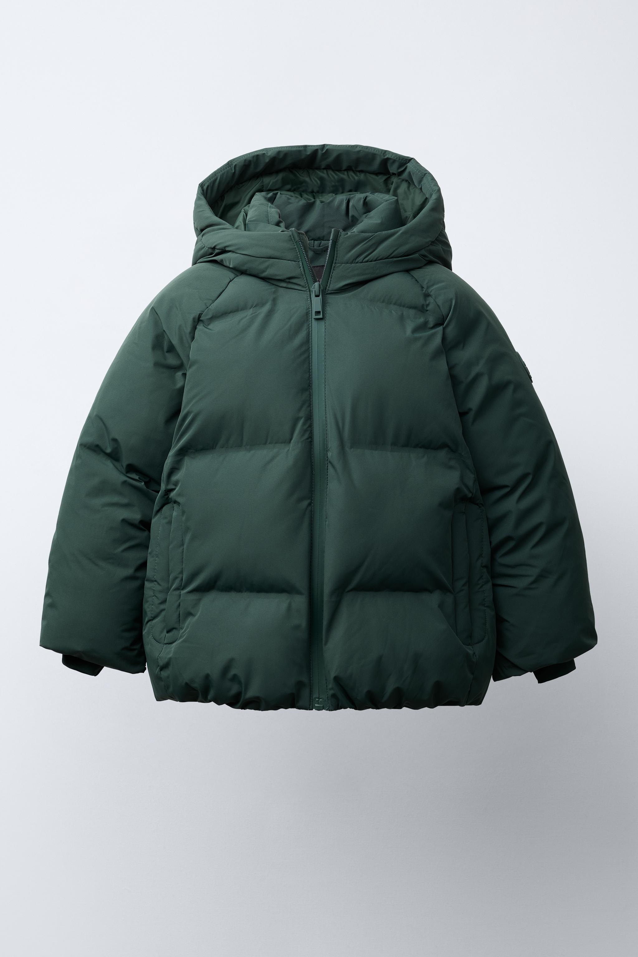 WATER REPELLENT HOODED PUFFER JACKET
