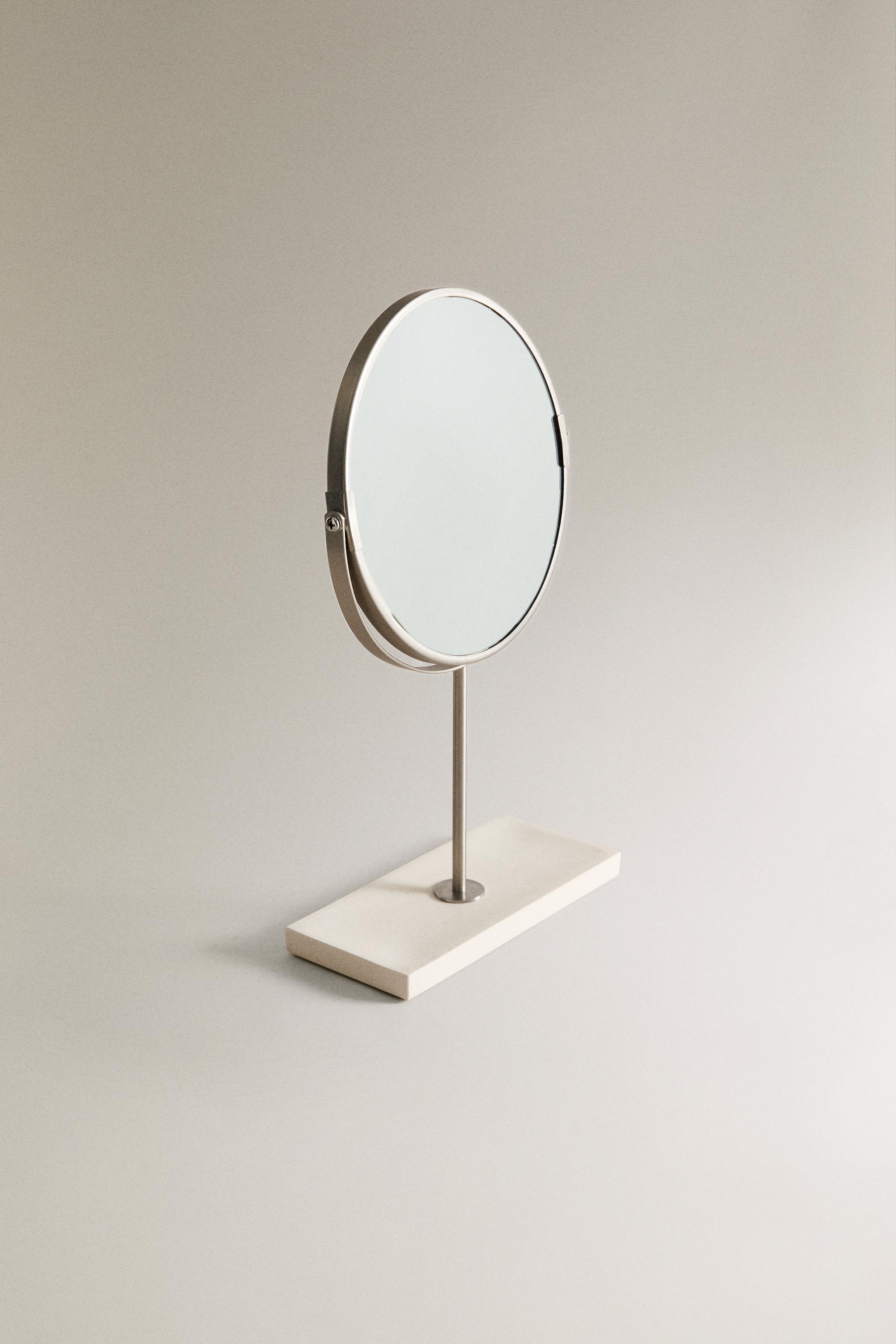 WHITE MARBLE VANITY MIRROR