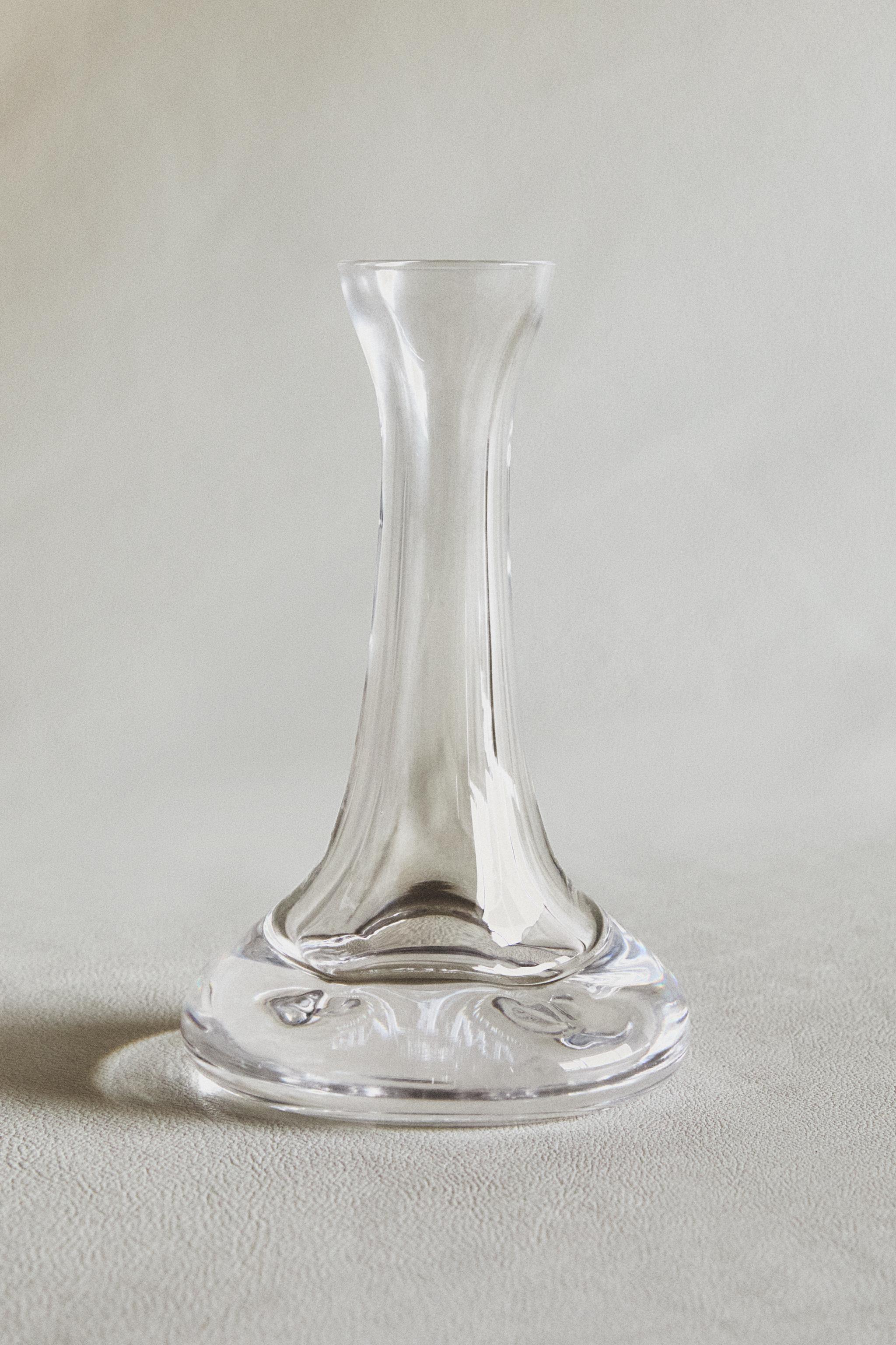 LONG NECK GLASS VASE