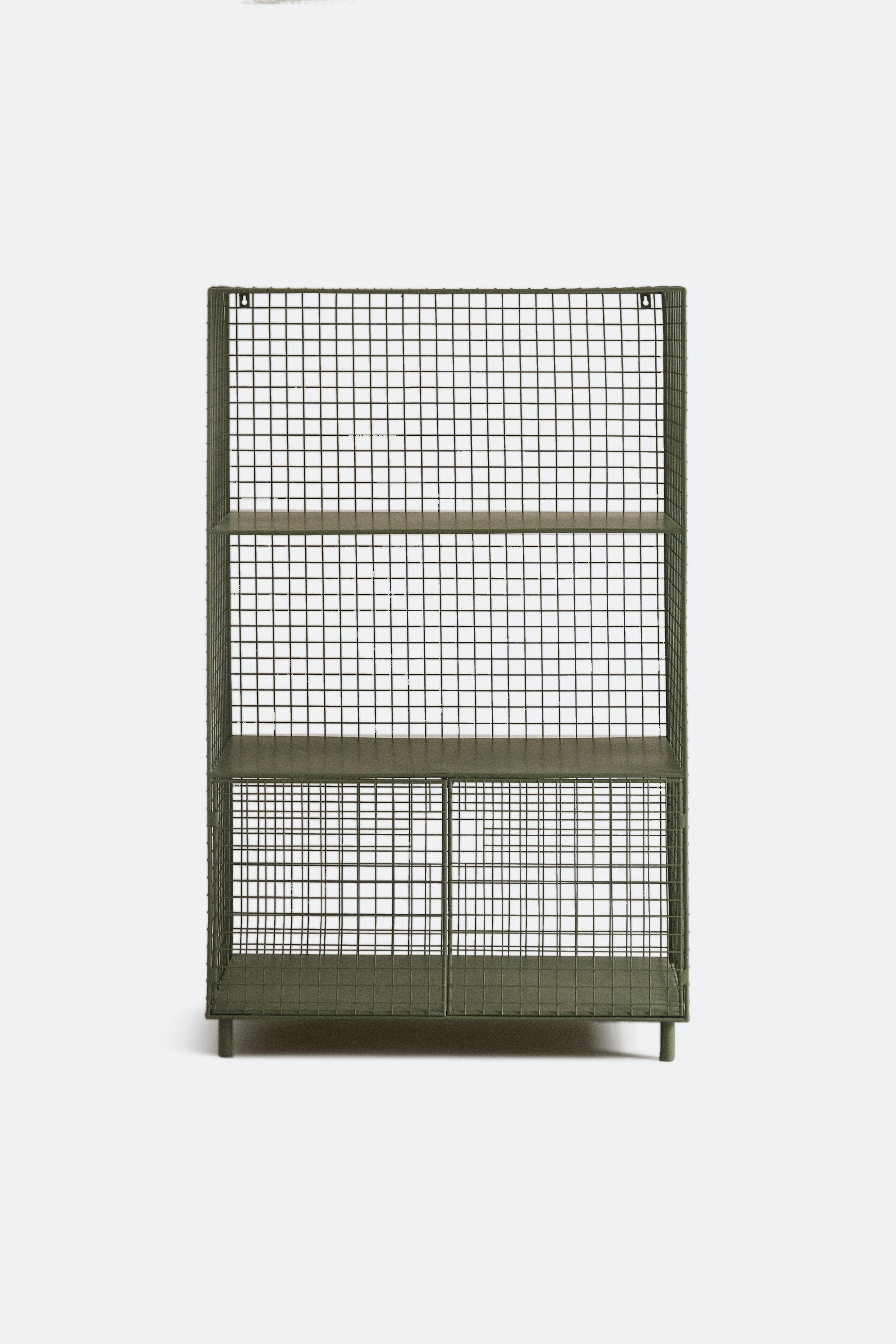 METAL BOOKCASE WITH DOORS
