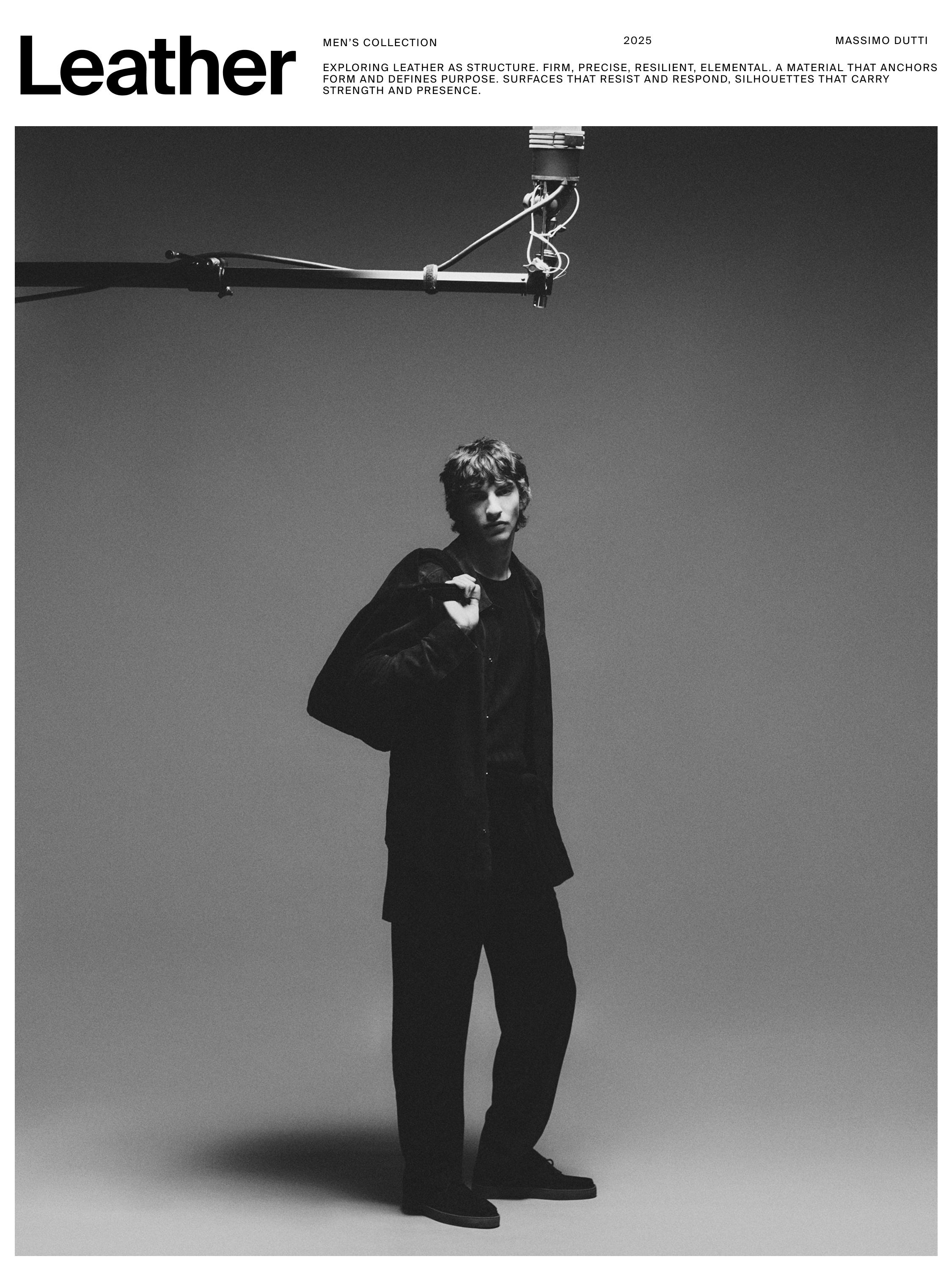 Lightweight suede leather overshirt