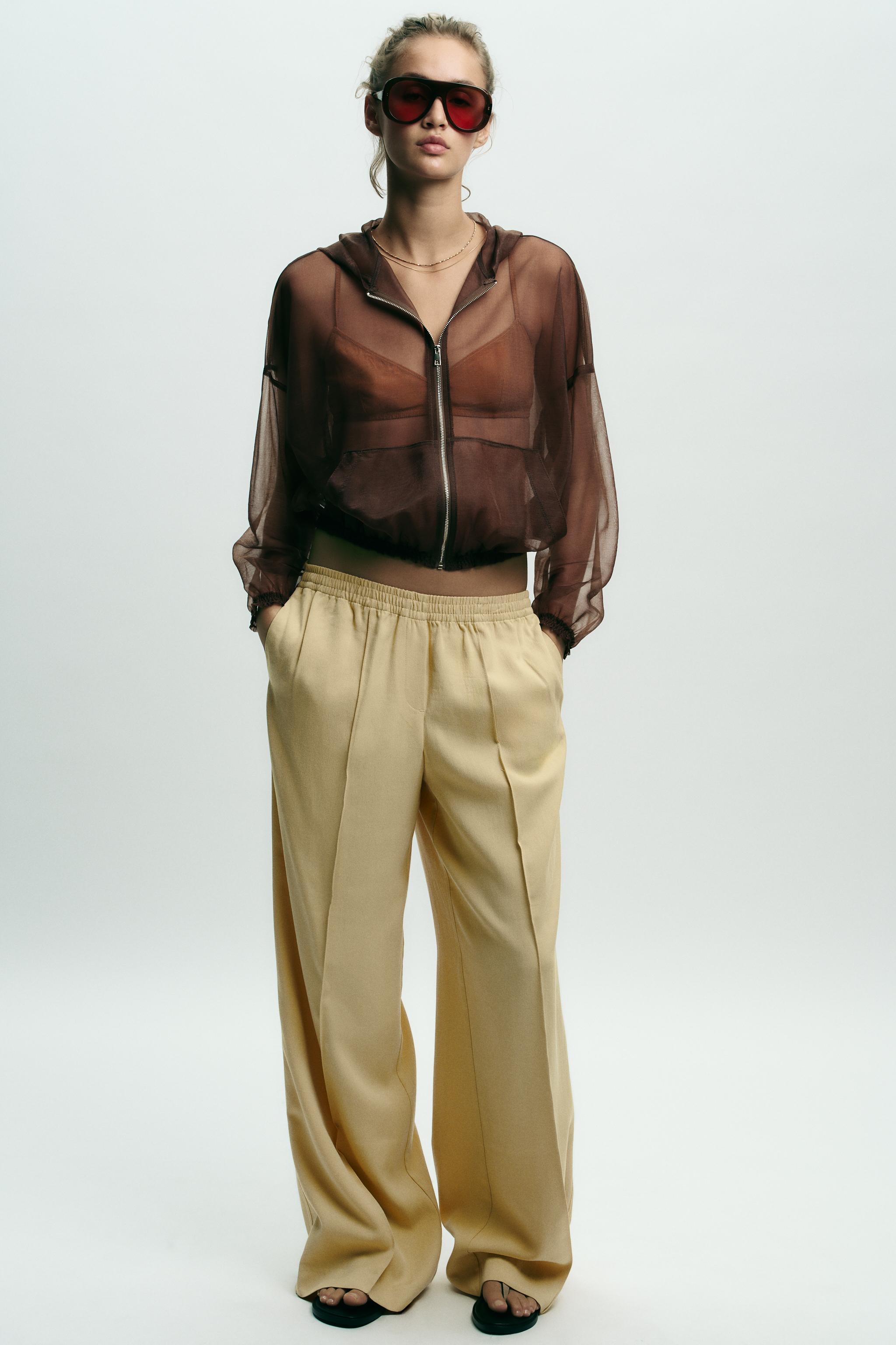 HOODED ORGANZA JACKET