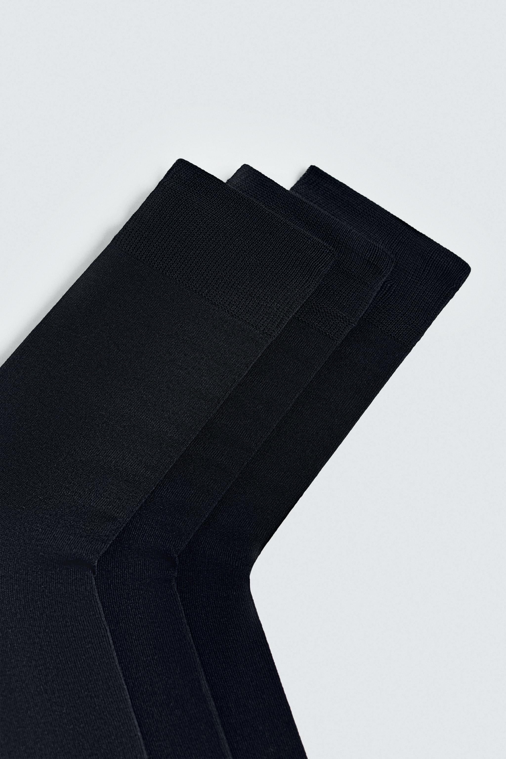 THREE-PACK OF MERCERIZED SOCKS