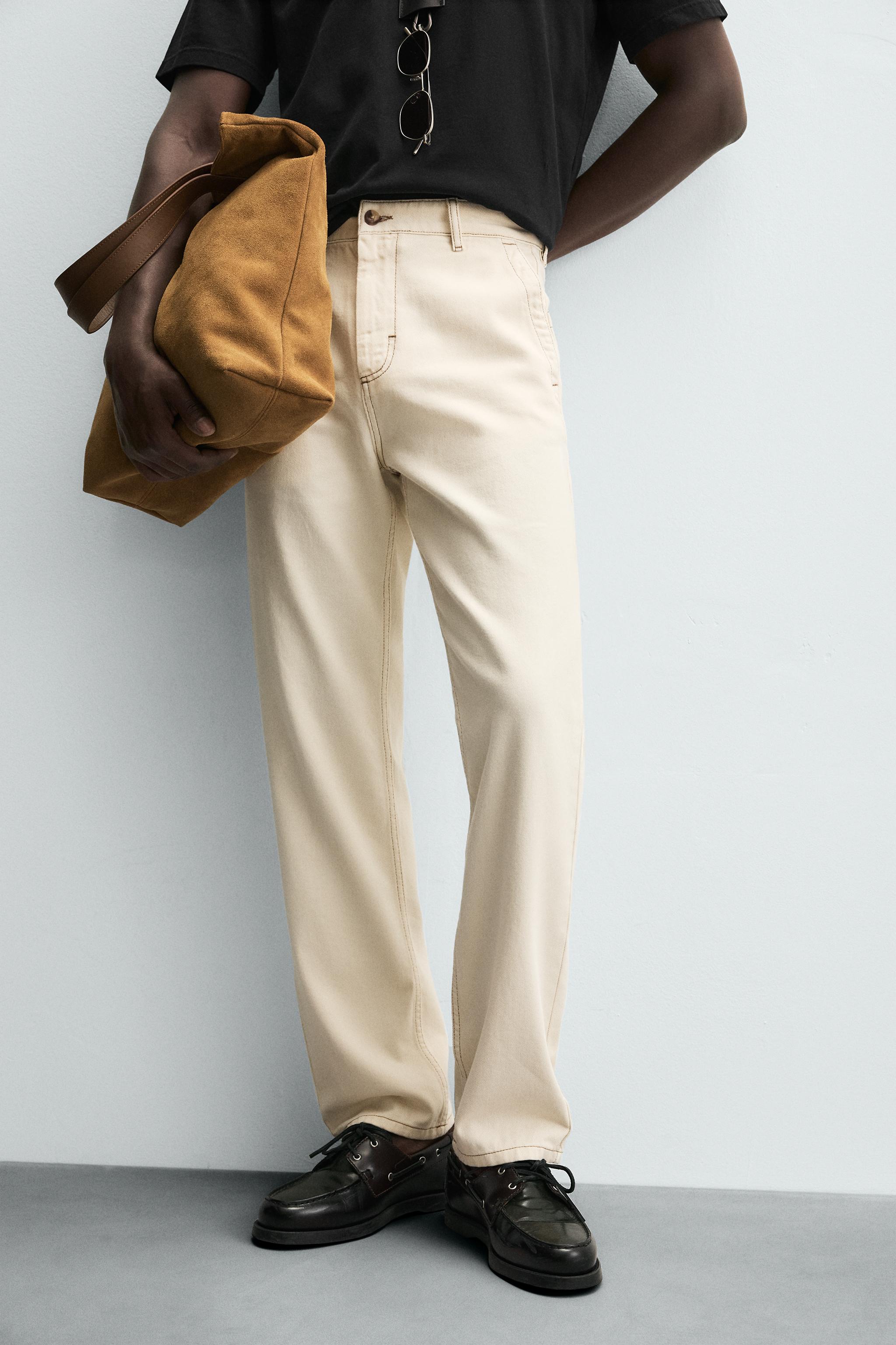 PANTS WITH CONTRAST STITCHING