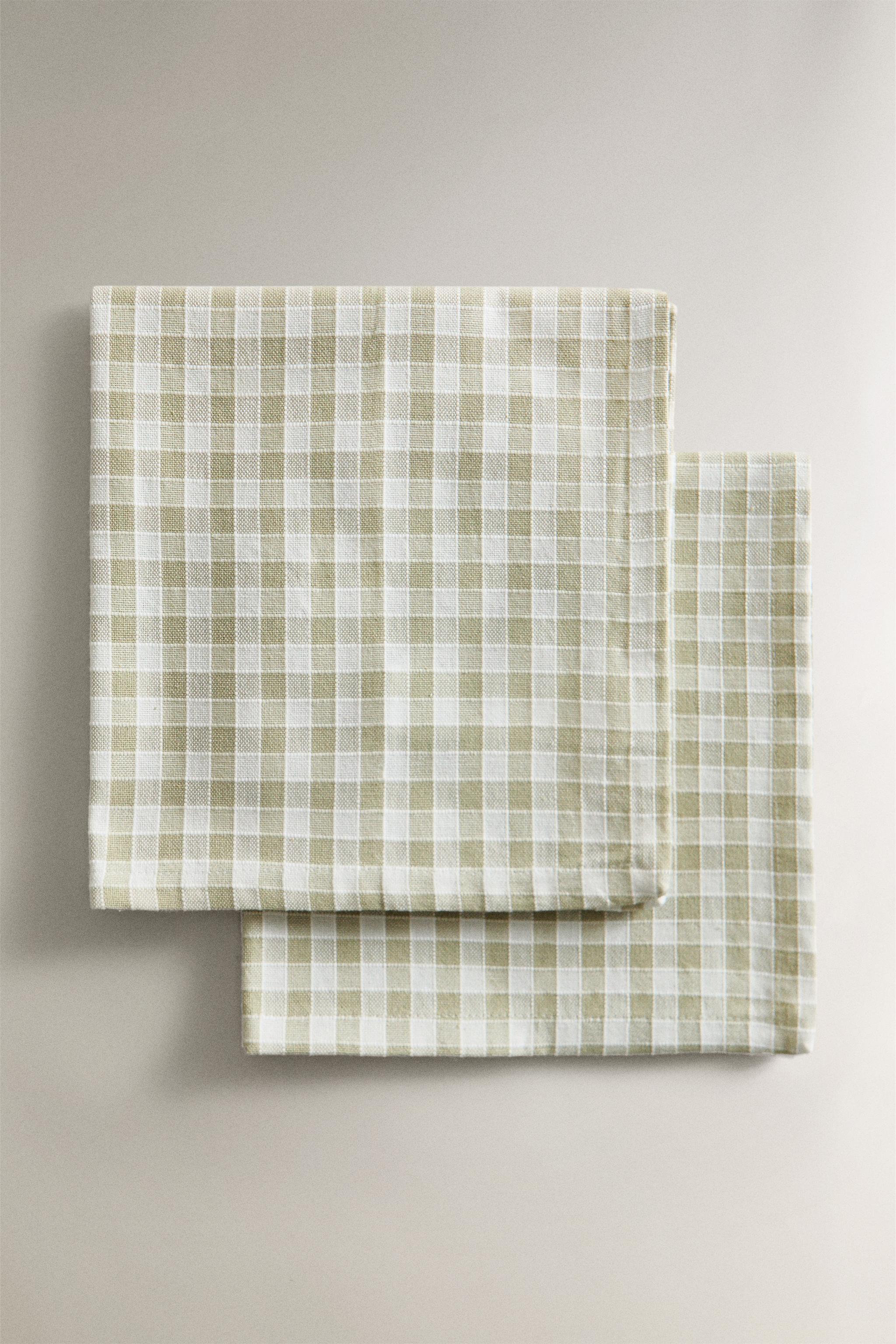 SET OF GINGHAM COTTON NAPKINS (SET OF 2)