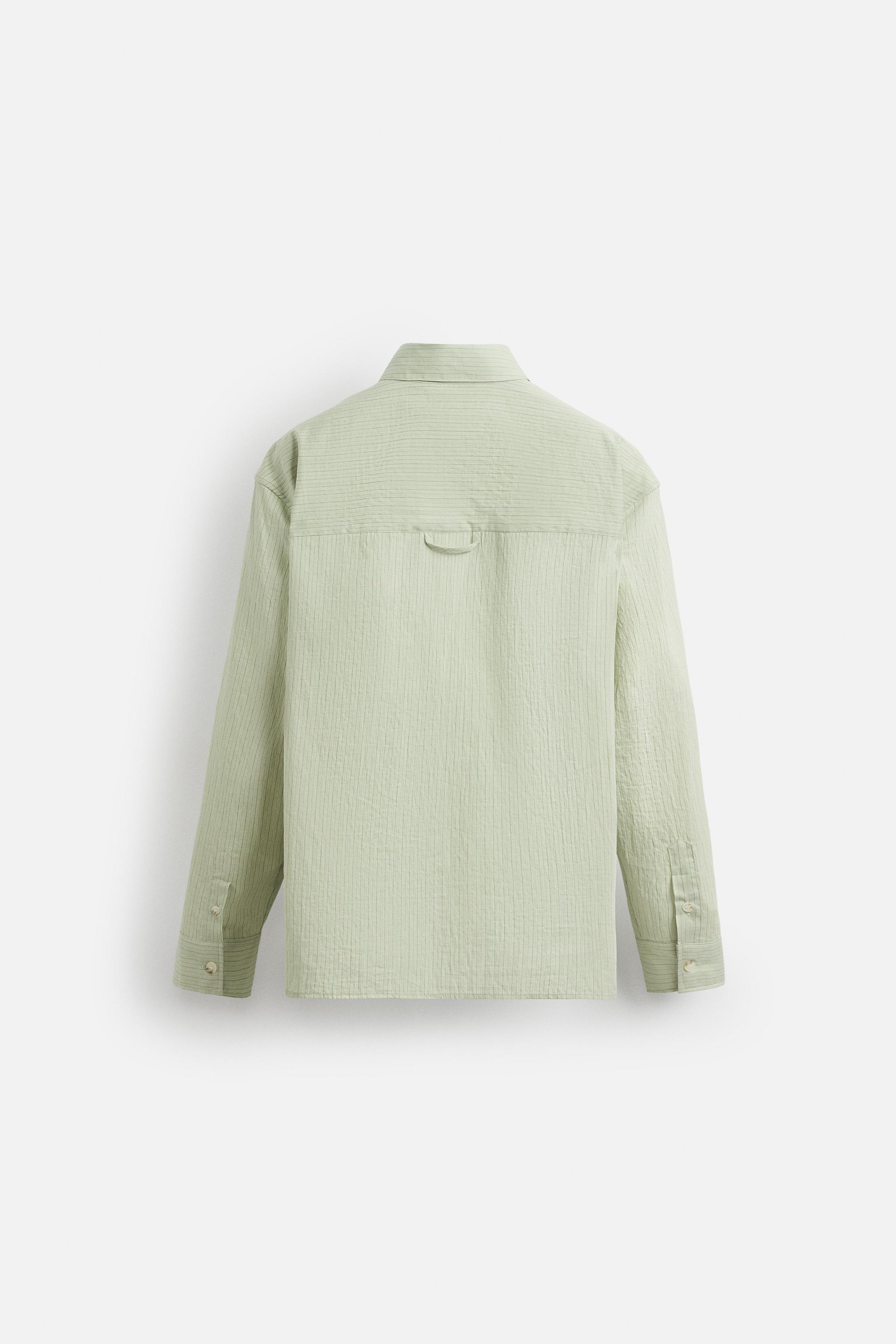 TEXTURED STRIPED SHIRT