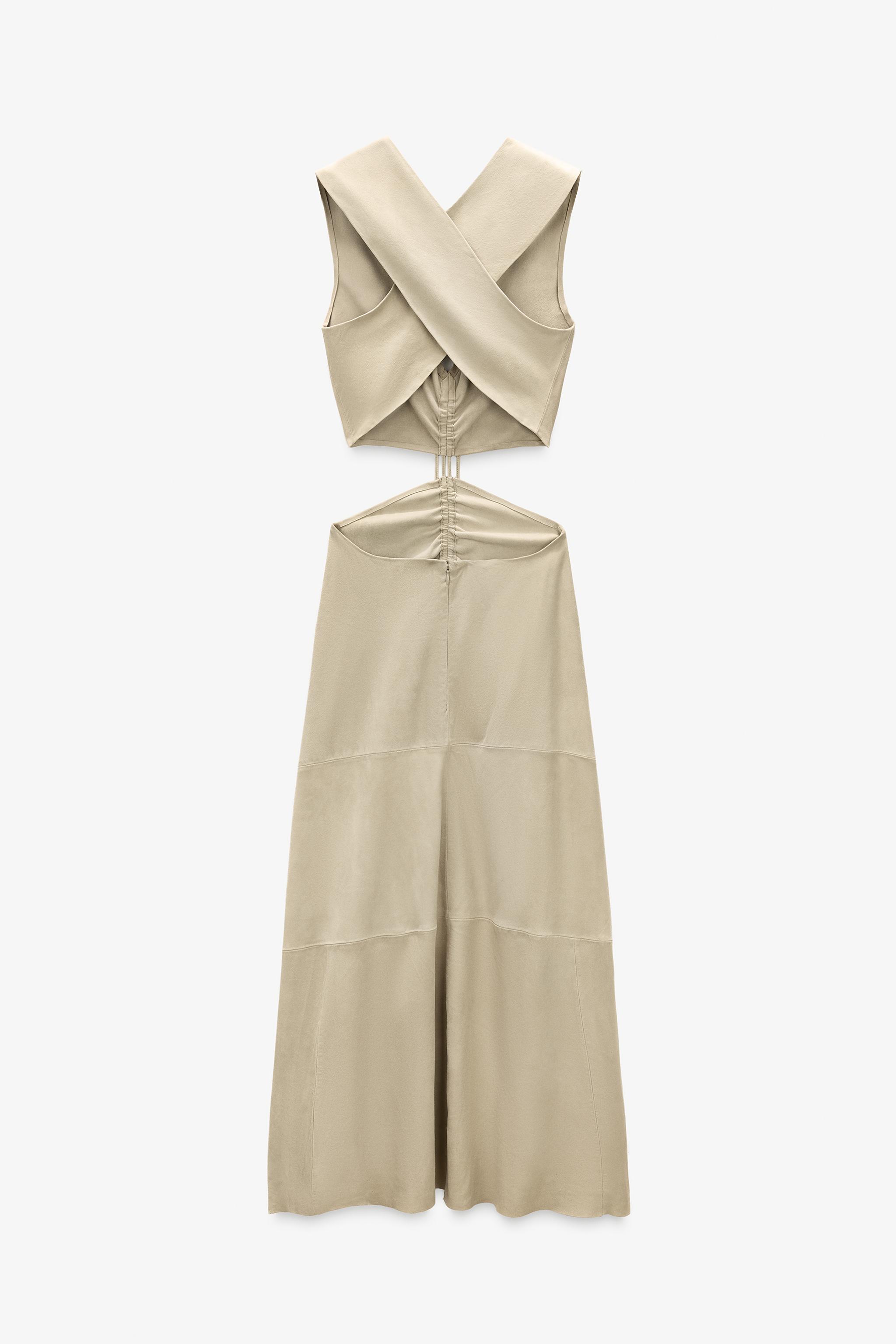 LIMITED EDITION SUEDE CUT-OUT DRESS