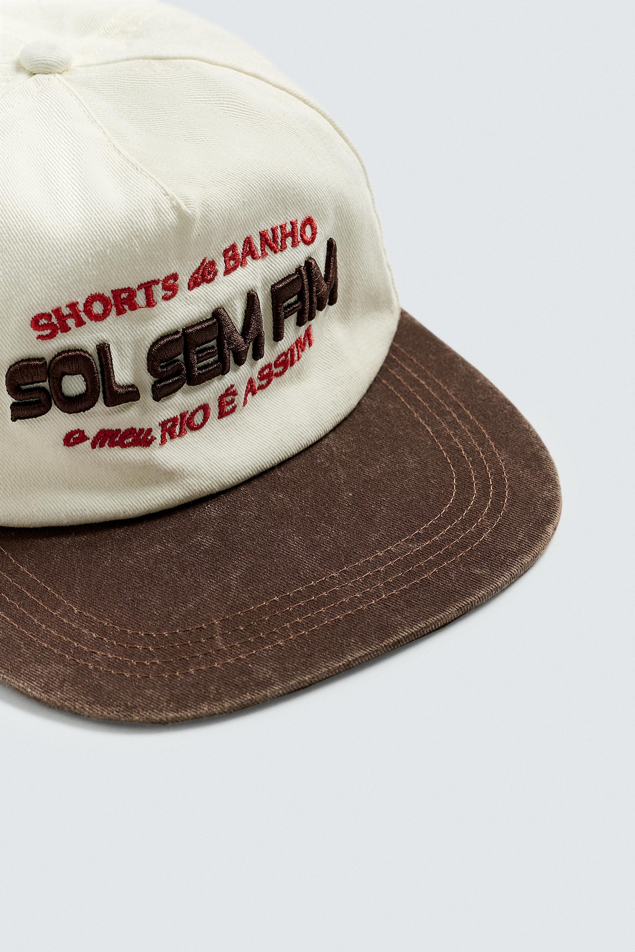 CONTRAST EMBROIDERY CAP