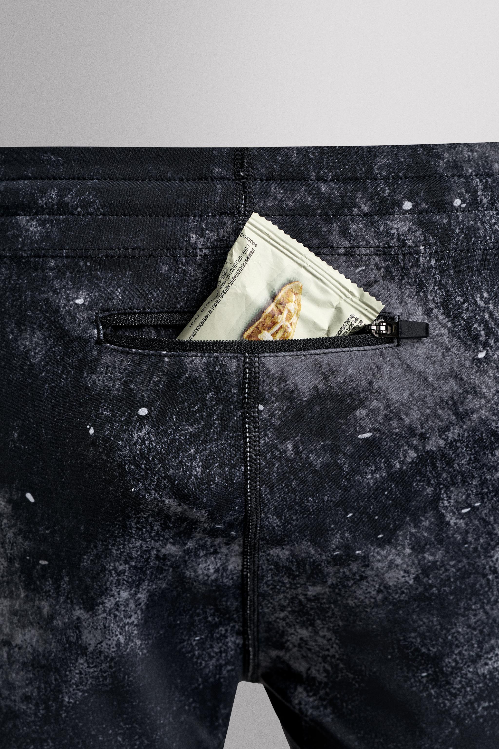 ABSTRACT PRINT RUNNING LEGGINGS