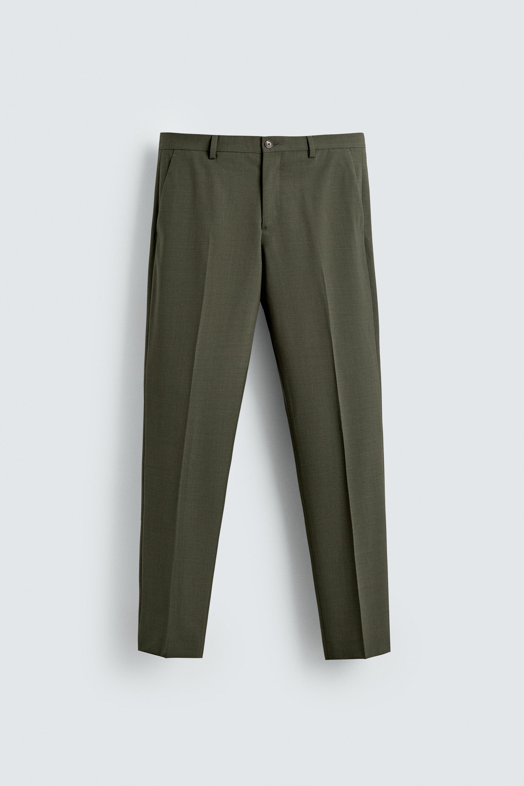 WOOL SUIT PANTS
