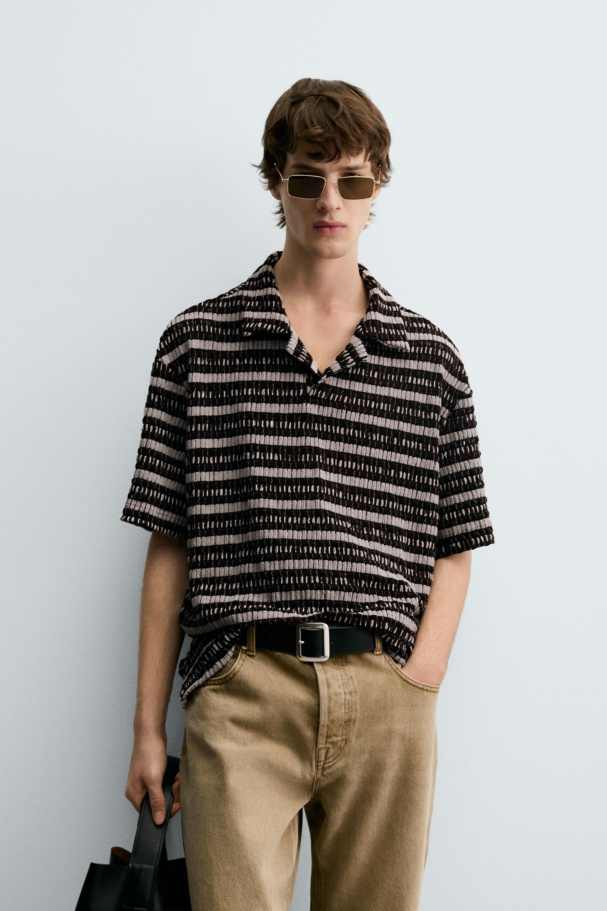 JACQUARD KNIT POLO