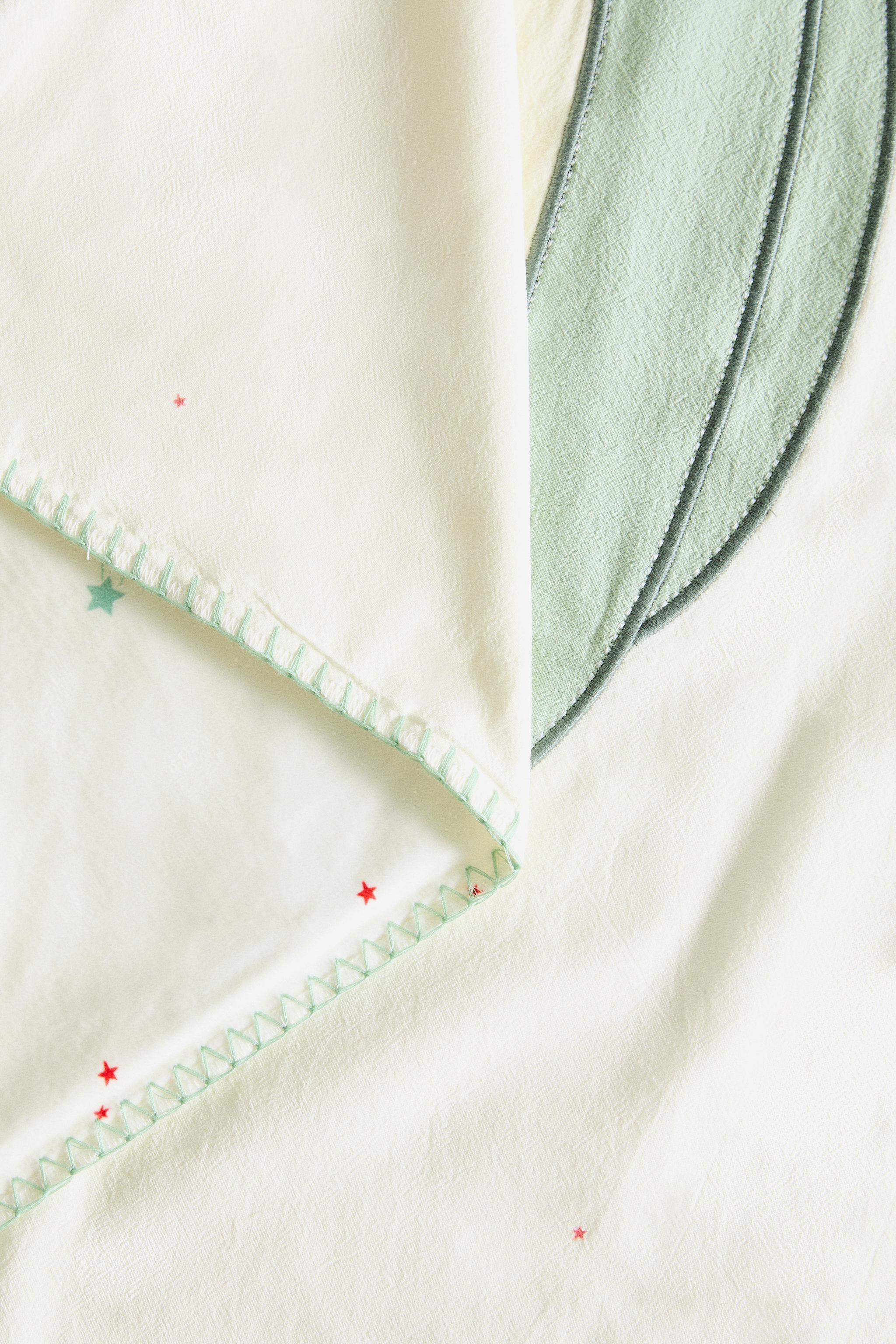 CHILDREN'S COTTON BLANKET WITH SPACE APPLIQUÉ