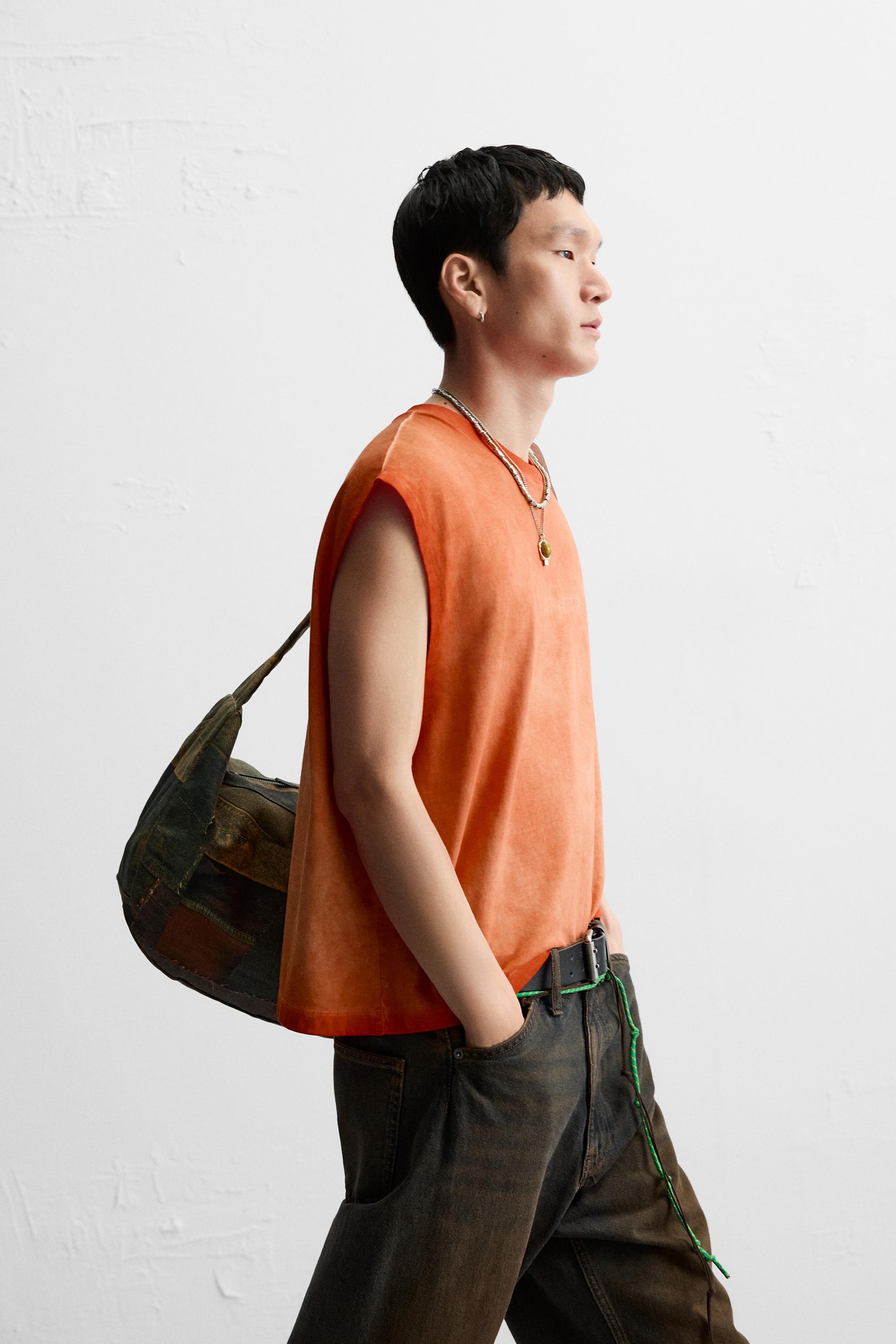 EMBROIDERED WASHED TANK TOP