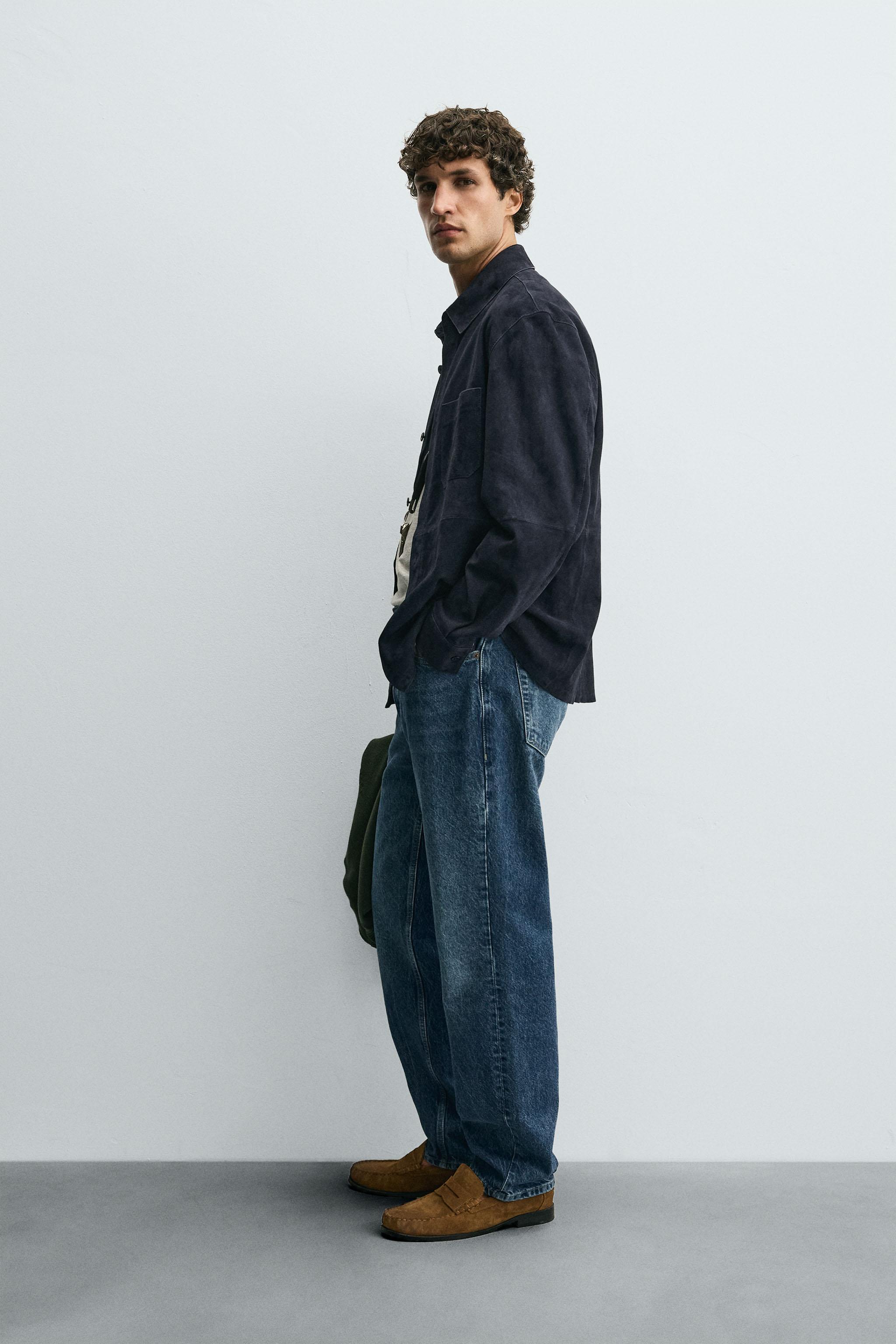 SUEDE LEATHER OVERSHIRT