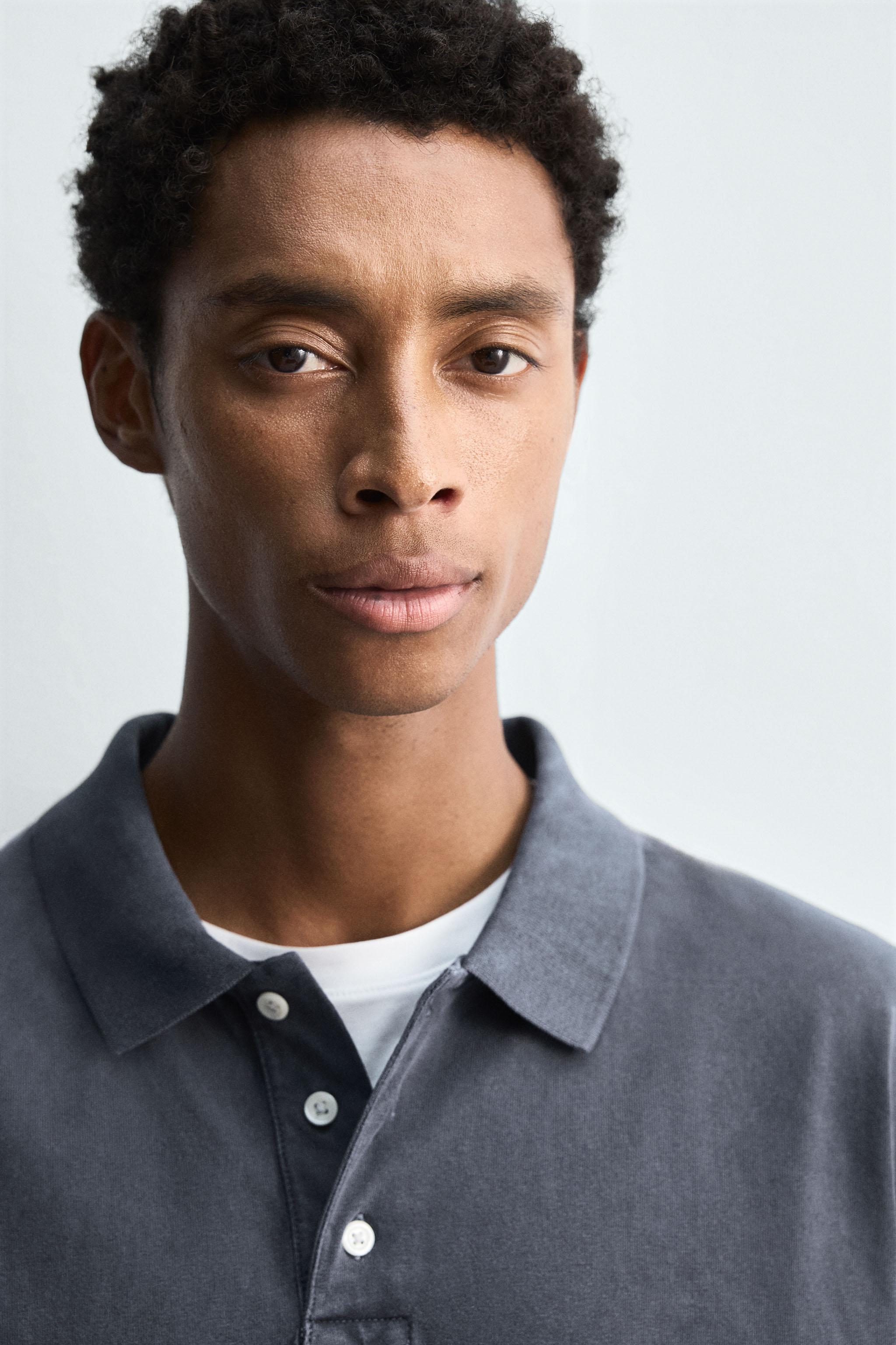 WASHED RELAXED FIT POLO SHIRT