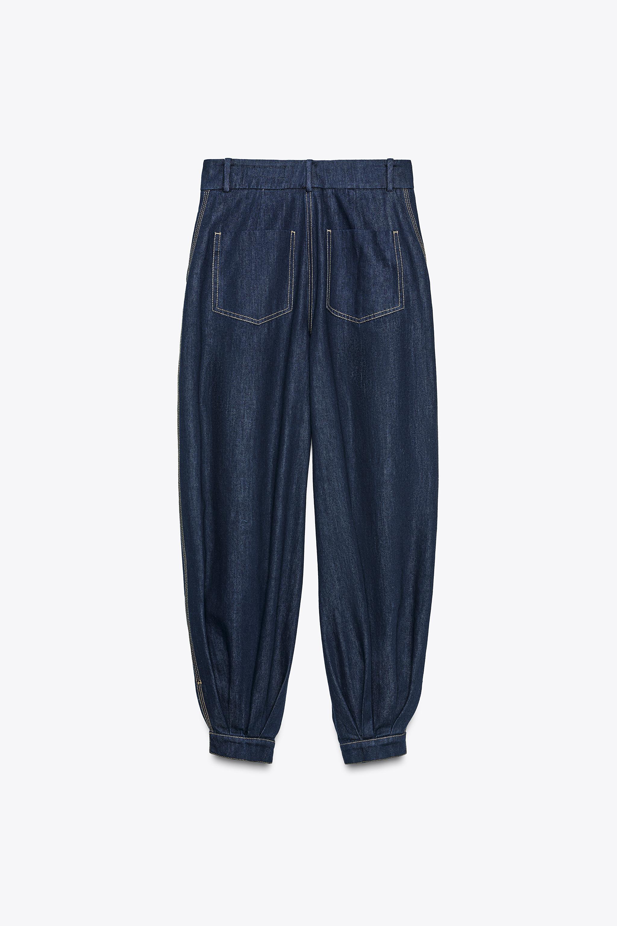 ZW COLLECTION DENIM BALLOON PANTS