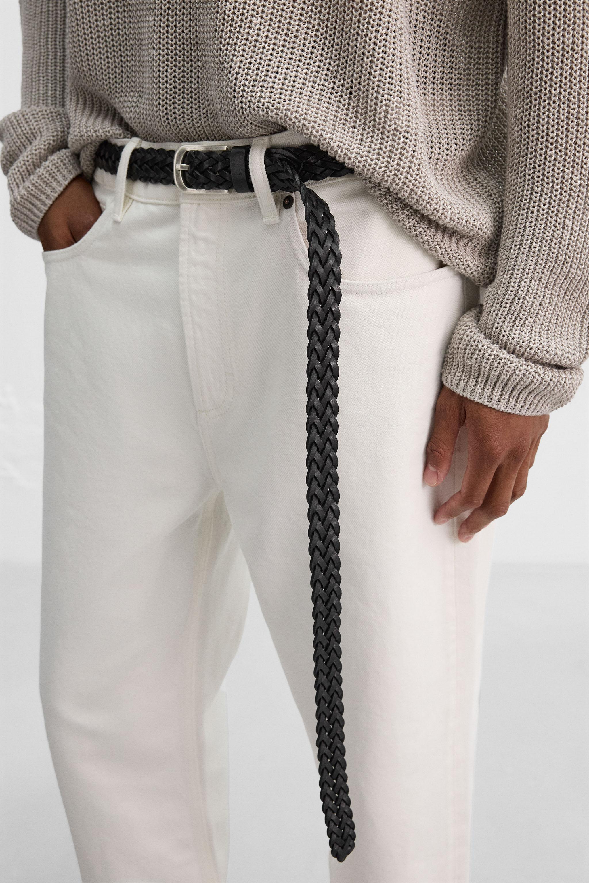 BRAIDED LEATHER BELT